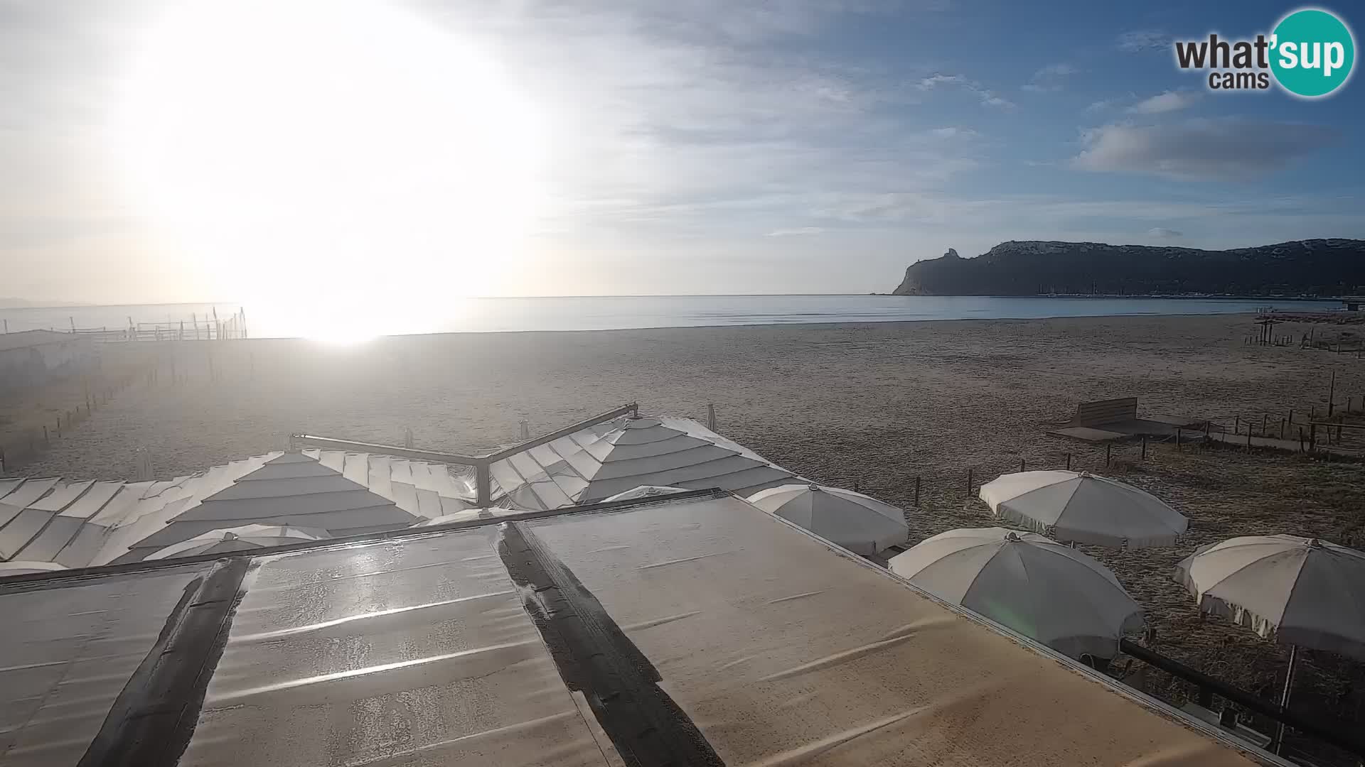 Poetto beach webcam | Cagliari | Sardinija