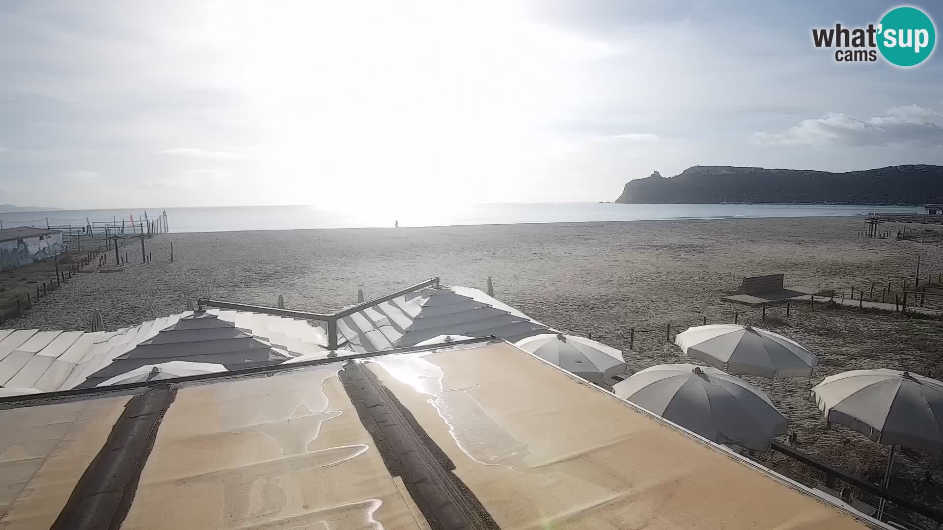 Poetto beach webcam | Cagliari | Sardinija