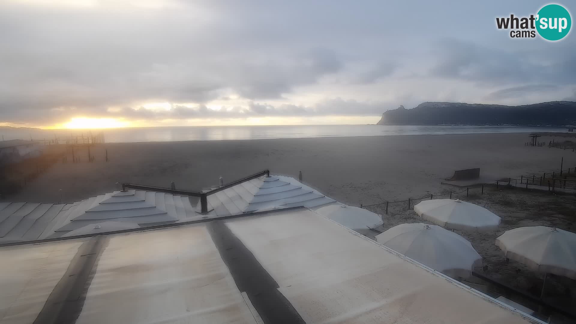 Poetto beach webcam | Cagliari | Sardinija