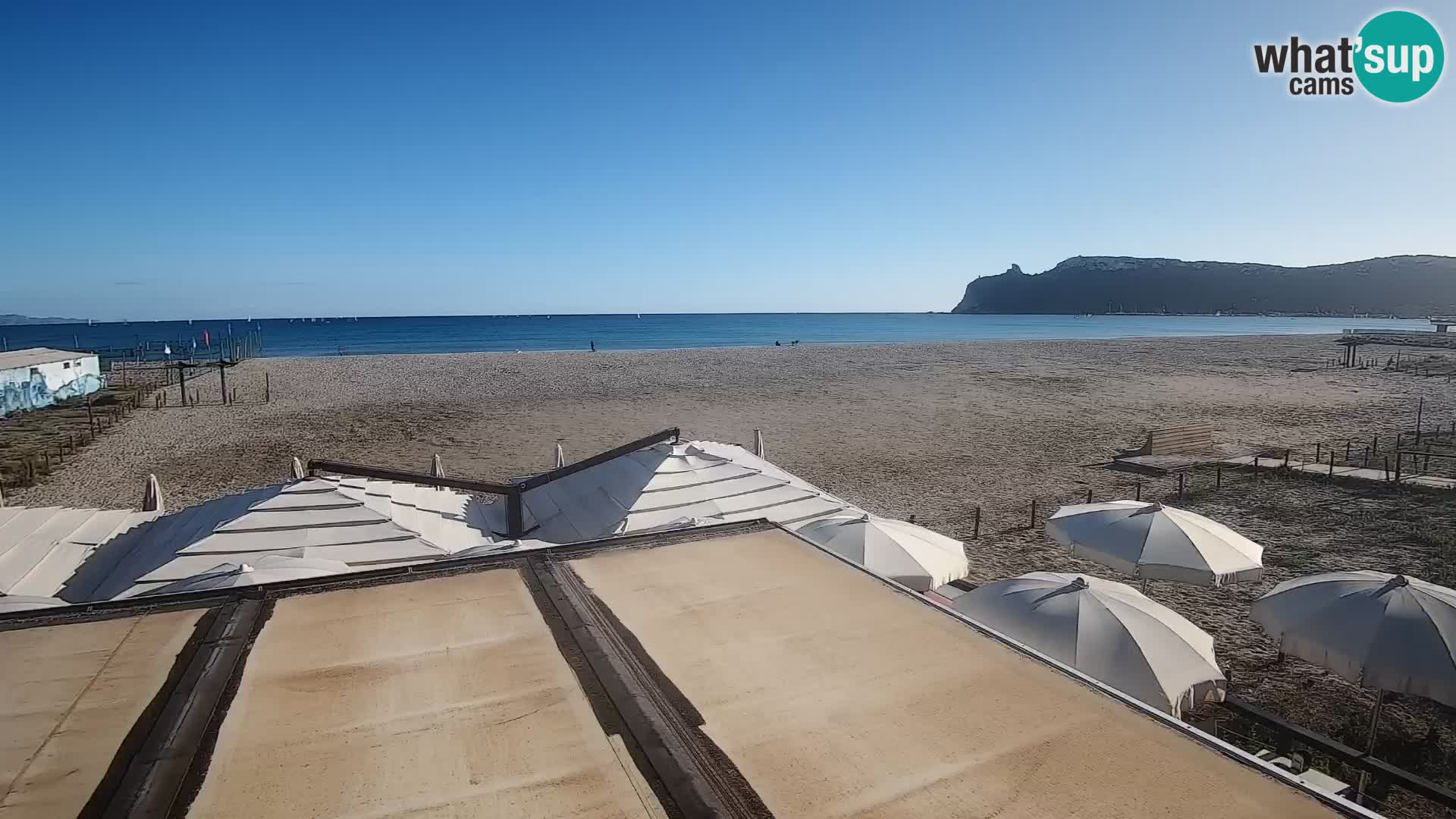 Poetto beach webcam | Cagliari | Sardinija