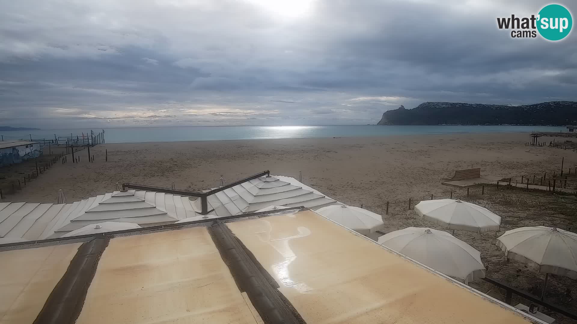 Poetto beach webcam | Cagliari | Sardinija