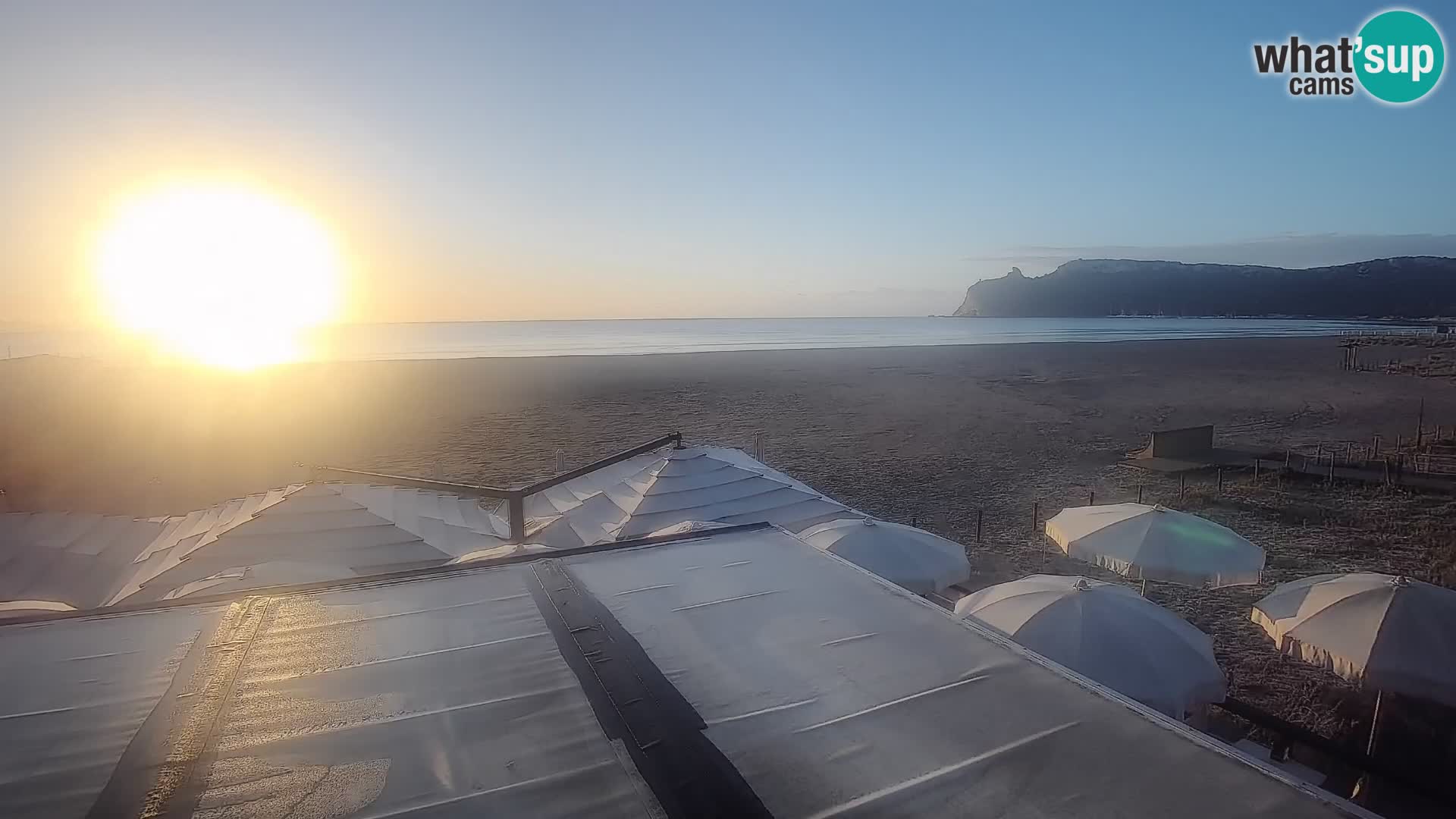 Poetto beach webcam | Cagliari | Sardinija