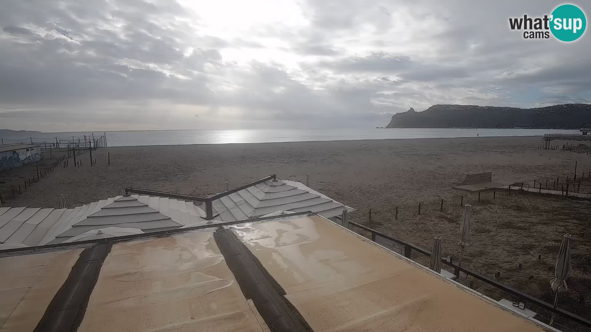 Poetto beach webcam | Cagliari | Sardinija
