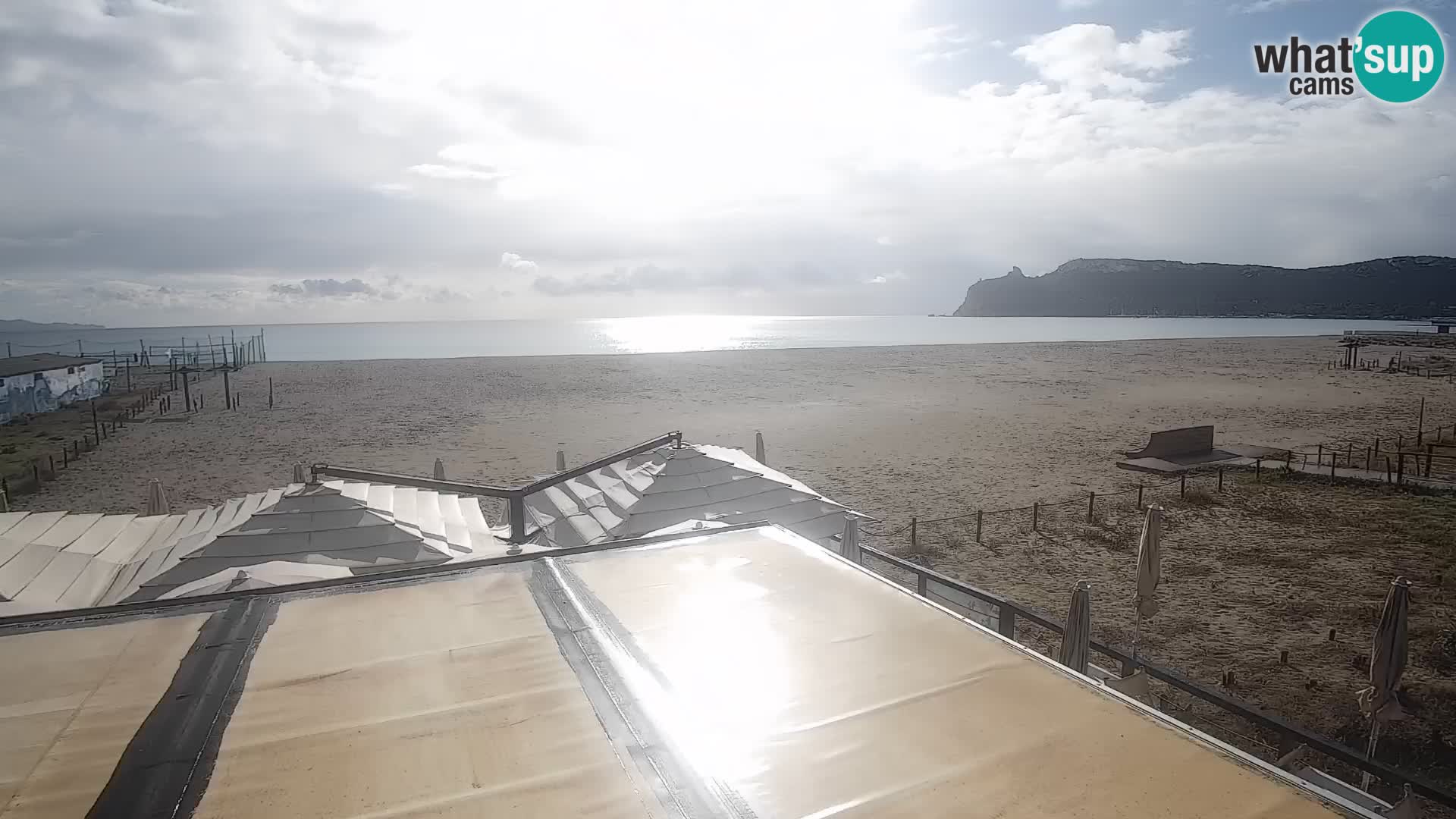 Poetto beach webcam | Cagliari | Sardinija
