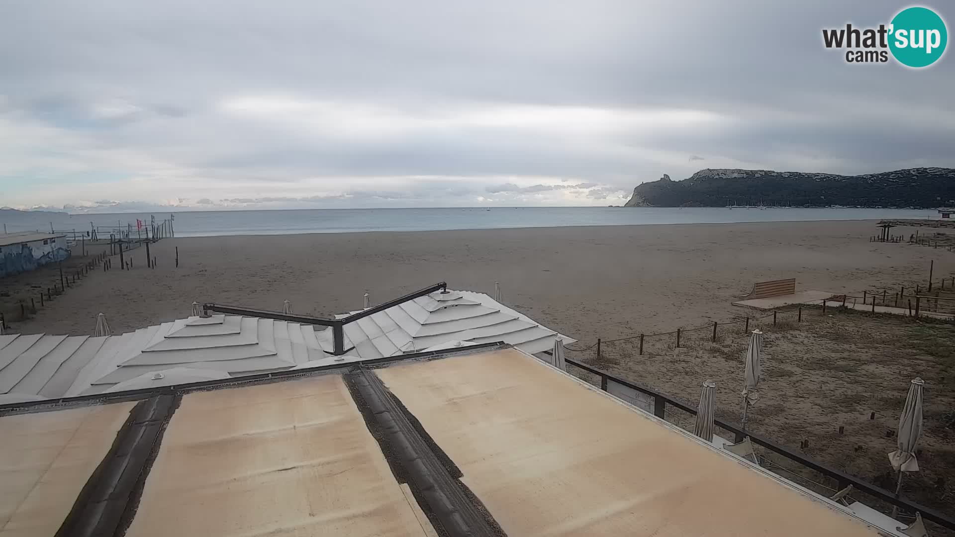 Poetto beach webcam | Cagliari | Sardinija