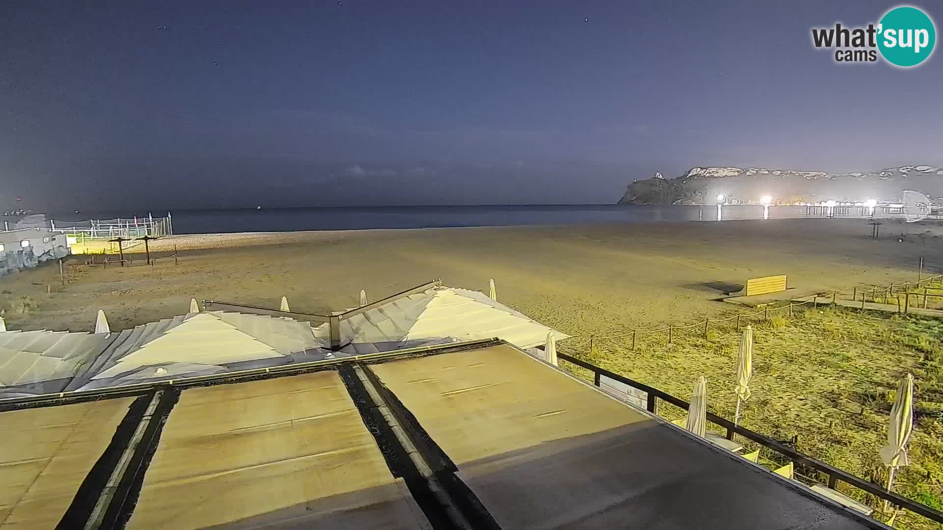 Poetto beach webcam | Cagliari | Sardinija