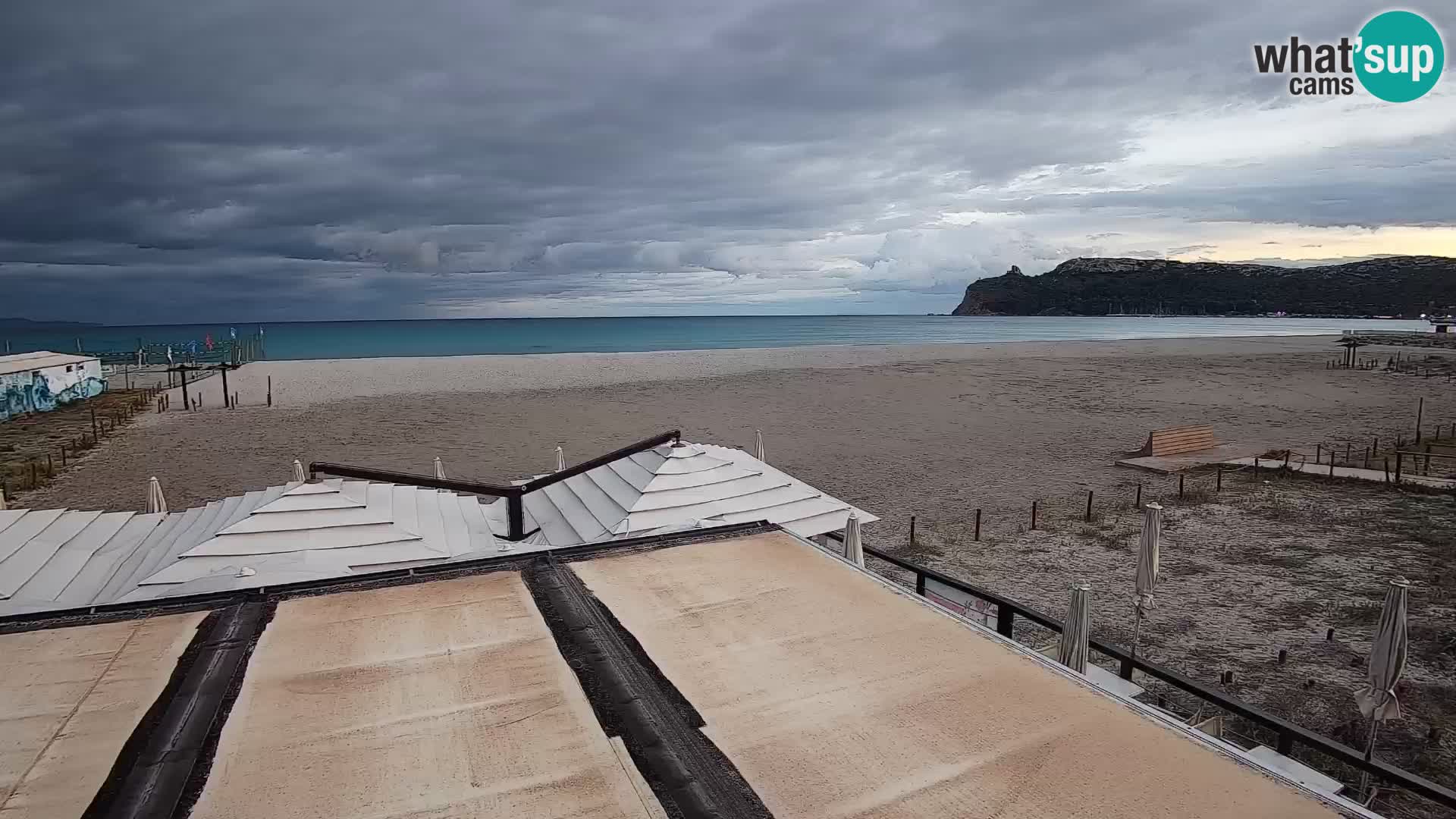 Poetto beach webcam | Cagliari | Sardinija