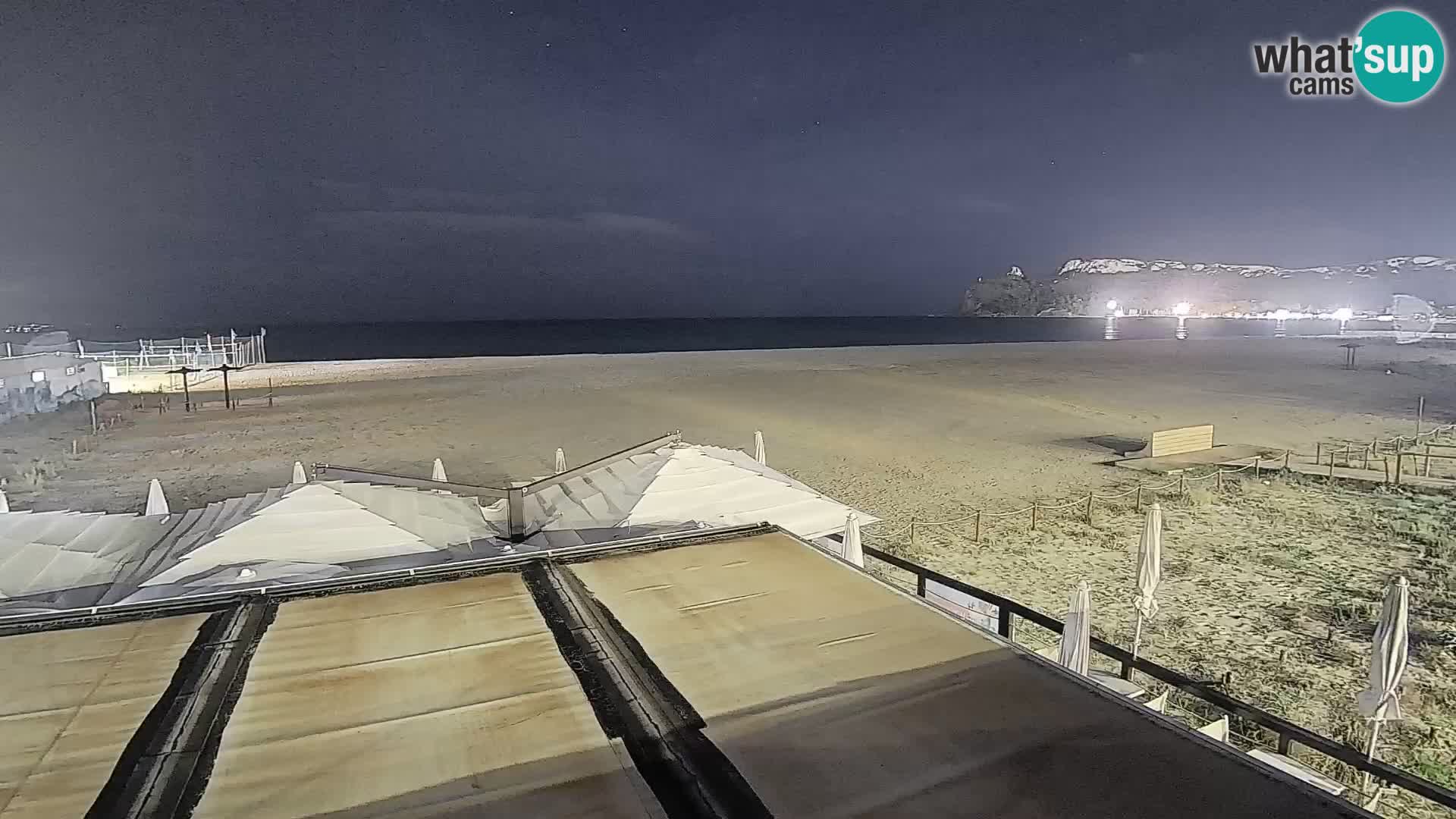 Poetto beach webcam | Cagliari | Sardinija