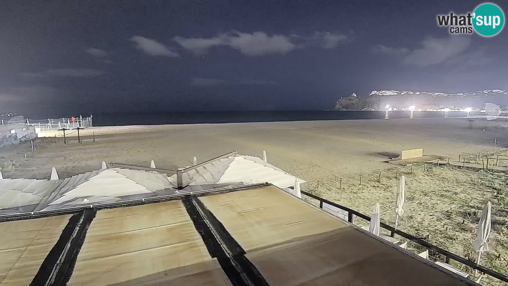 Poetto beach webcam | Cagliari | Sardinija