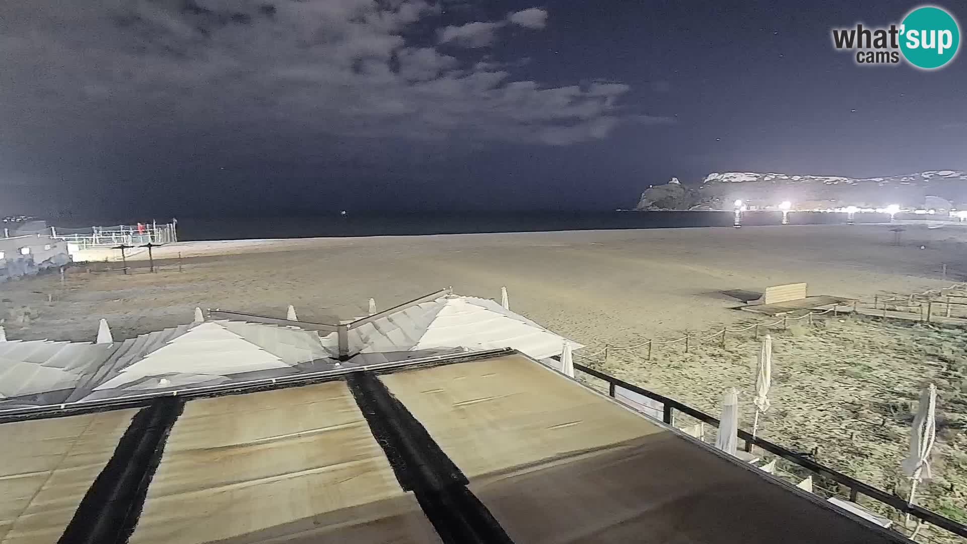 Poetto beach webcam | Cagliari | Sardinija