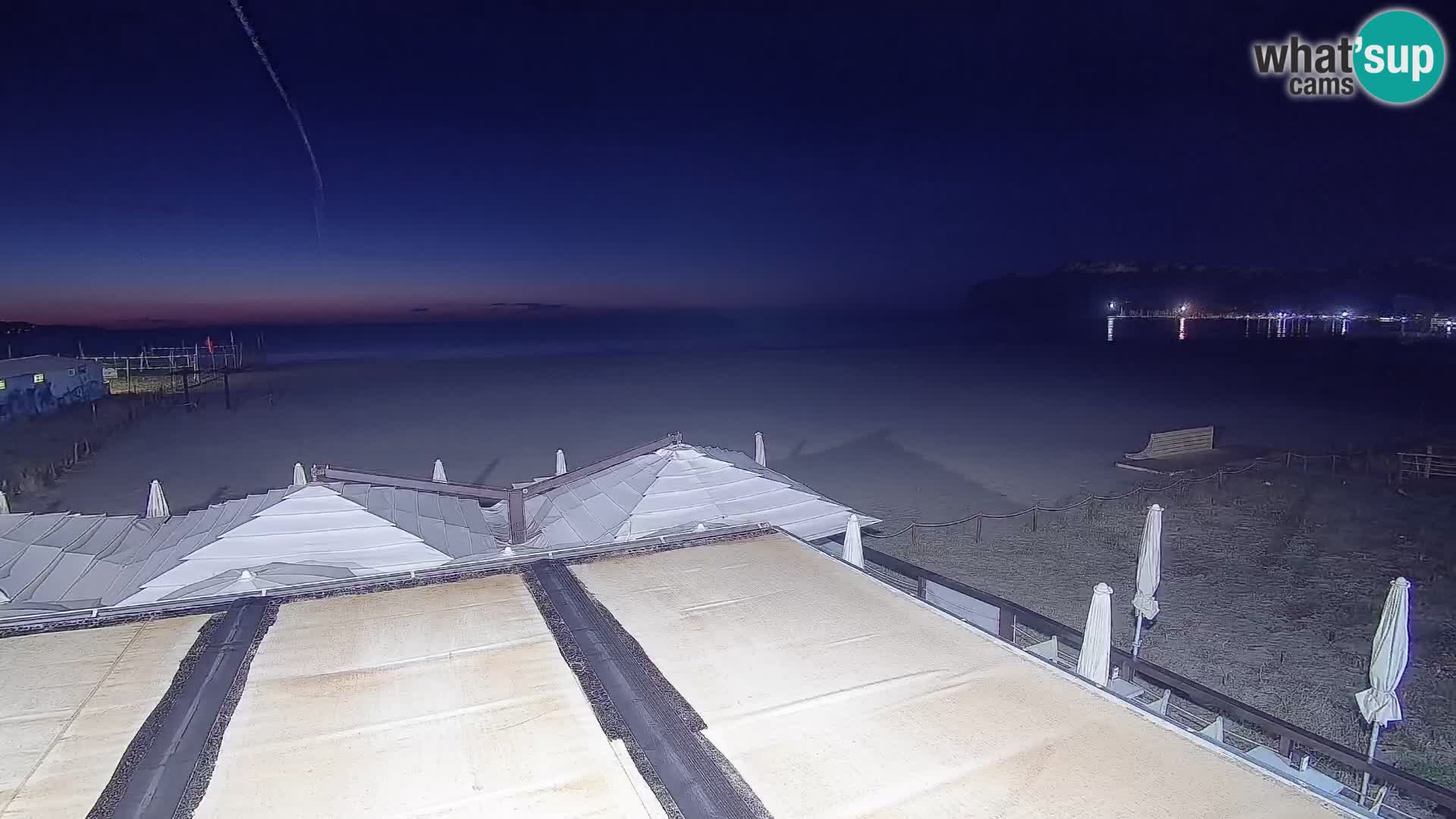 Poetto beach webcam | Cagliari | Sardinija