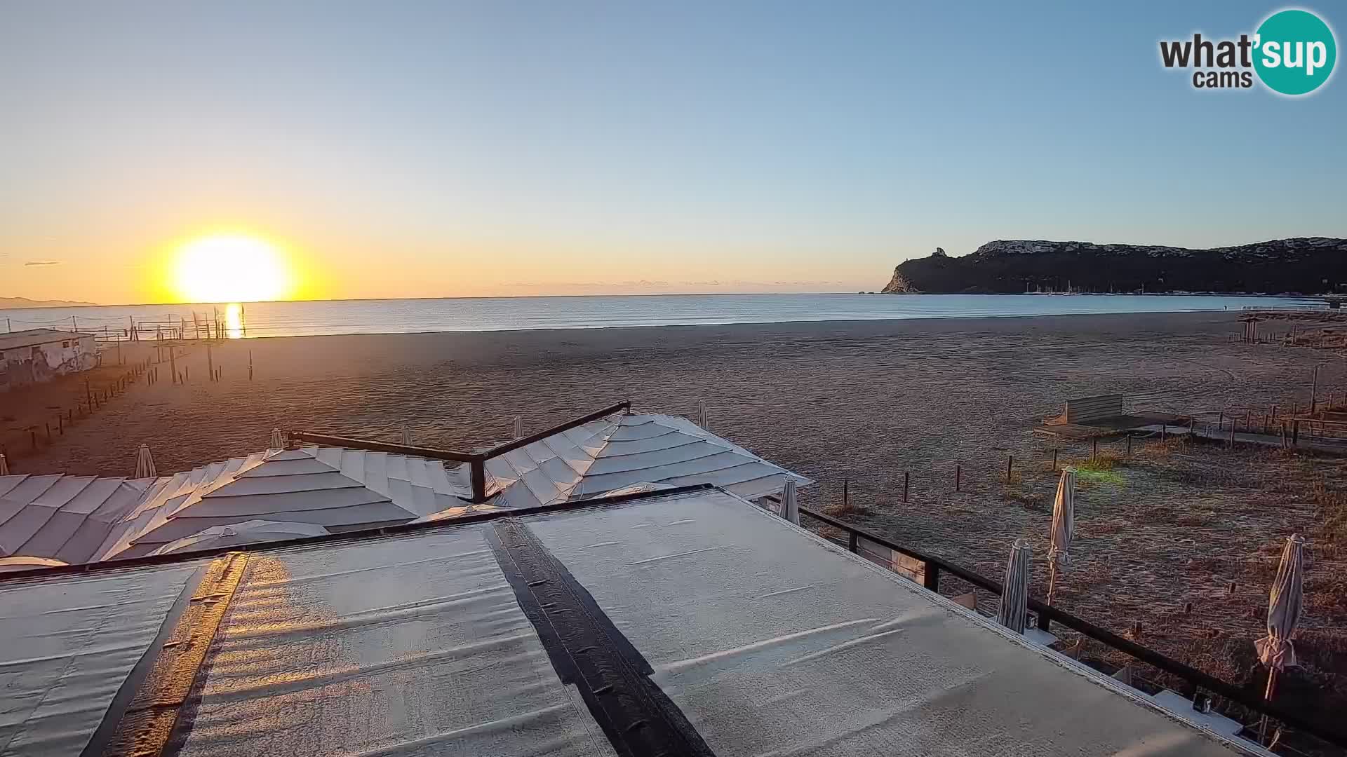 Webcam plage de Poetto | Cagliari | Sardaigne