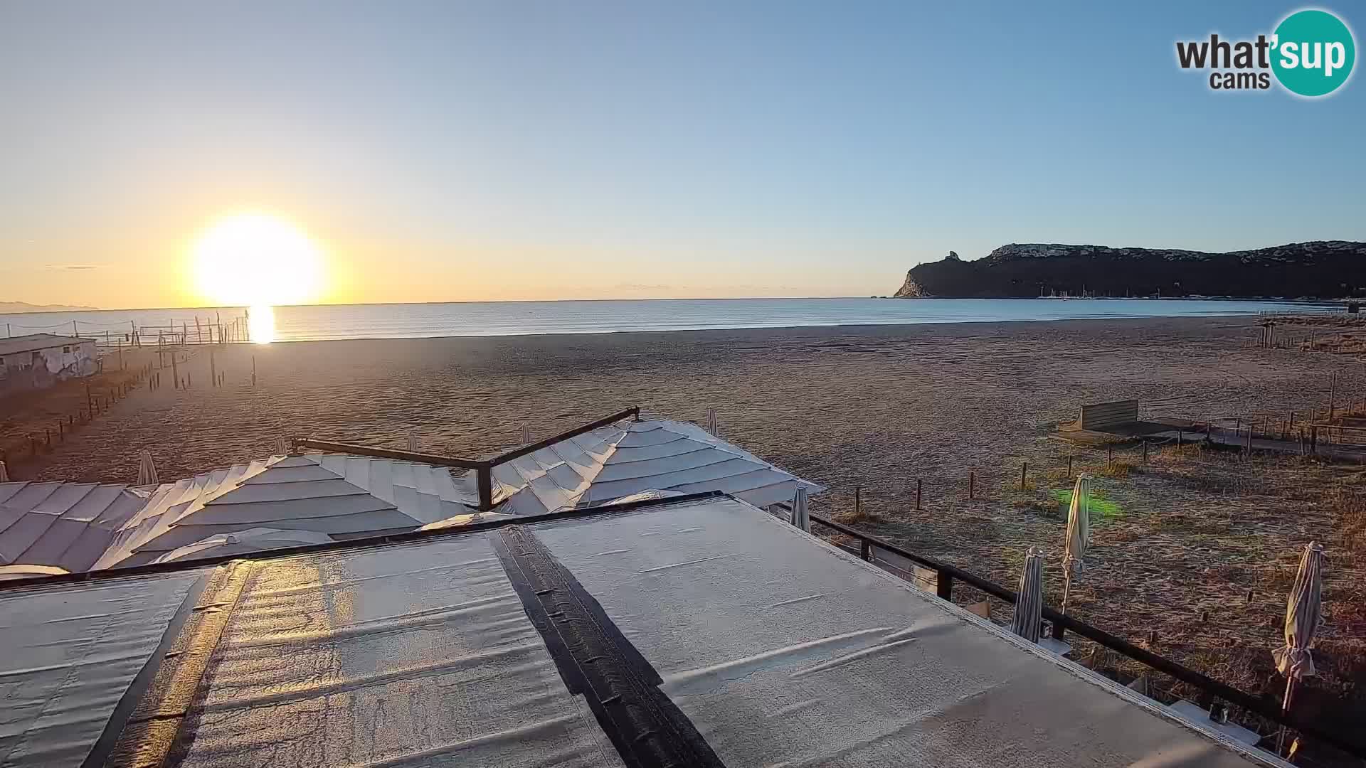 Poetto beach webcam | Cagliari | Sardinia