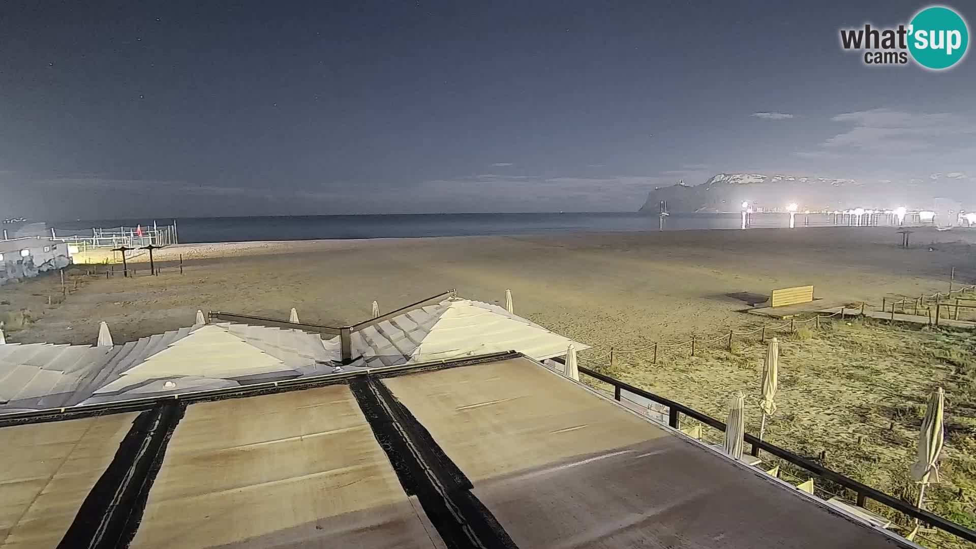 Poetto beach webcam | Cagliari | Sardinija