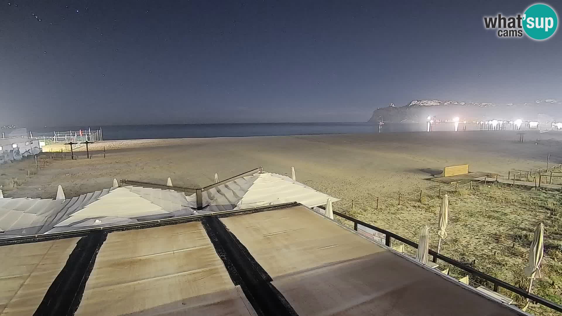 Poetto beach webcam | Cagliari | Sardinija