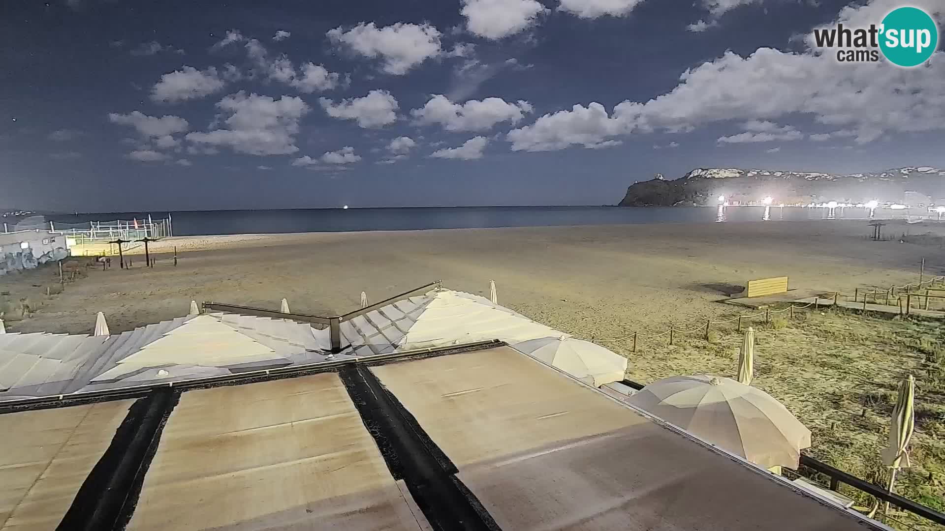 Poetto beach webcam | Cagliari | Sardinija