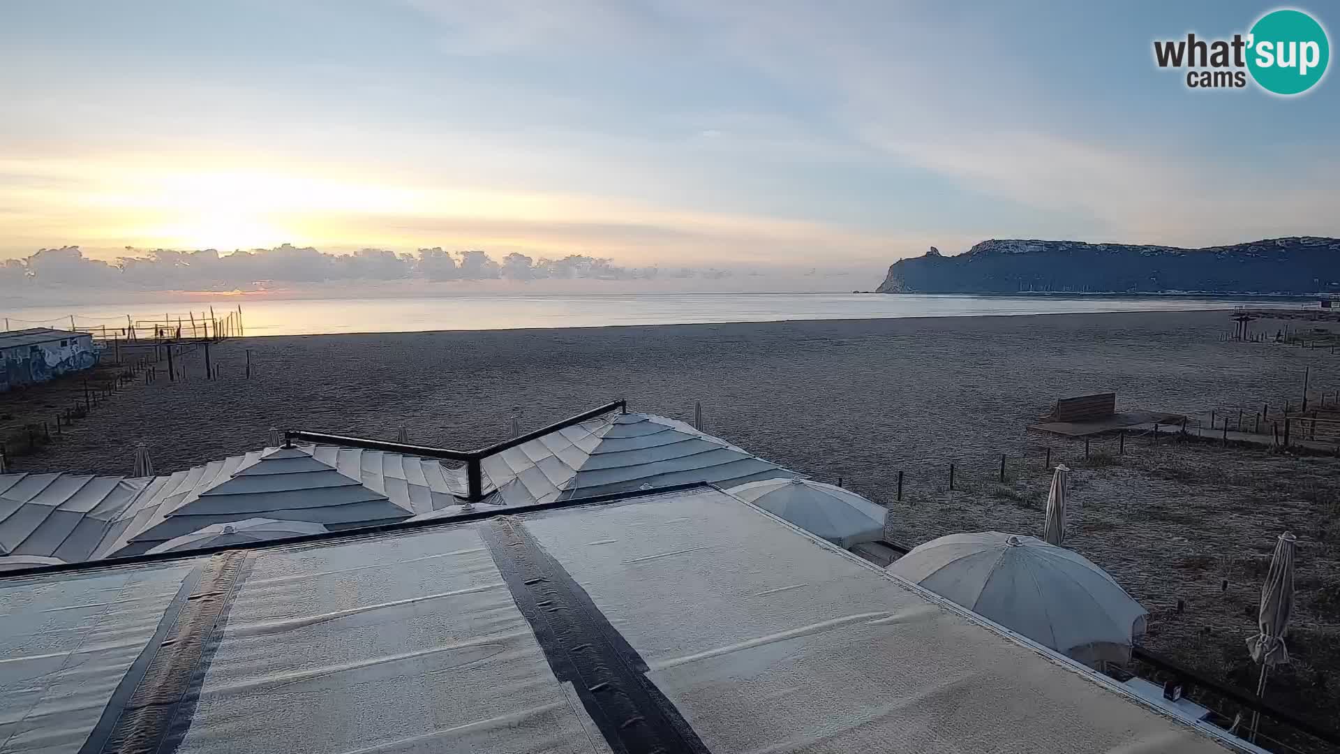 Poetto beach webcam | Cagliari | Sardinija