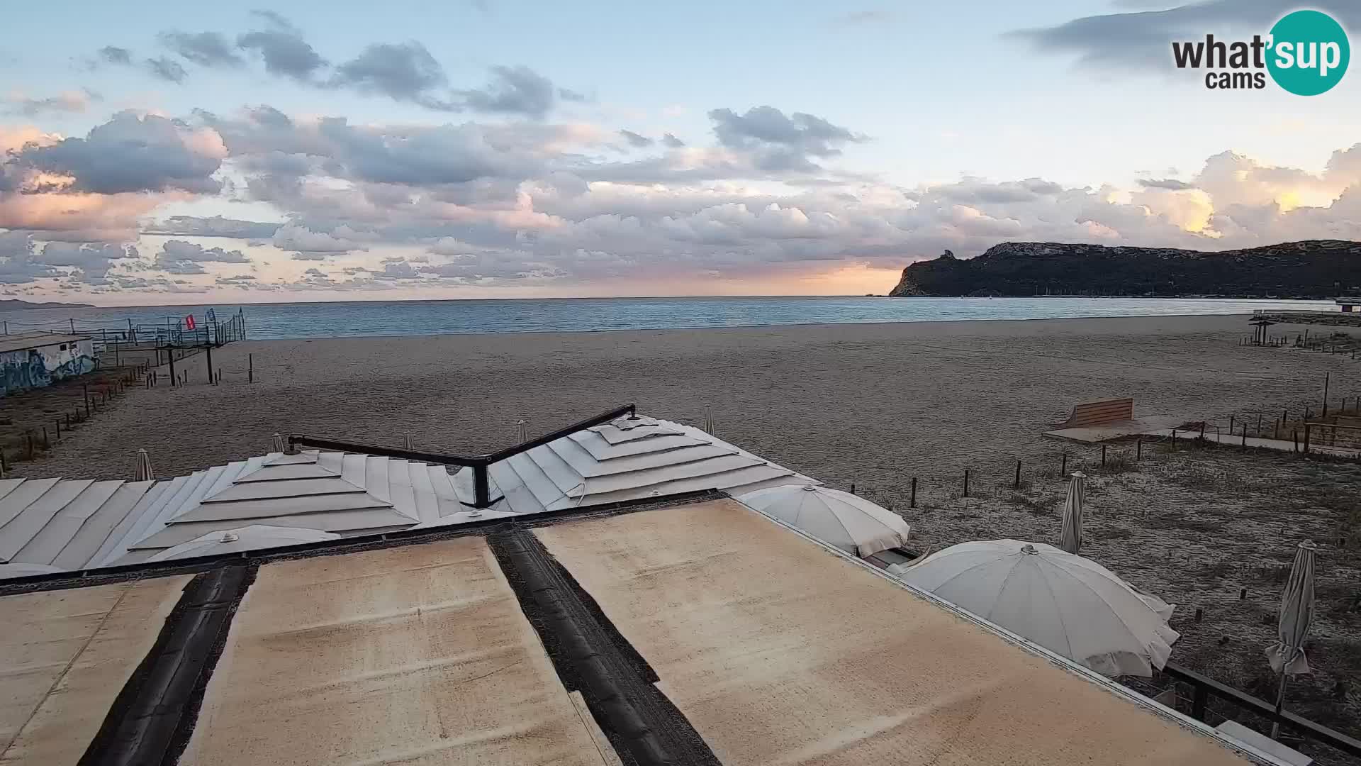 Poetto beach webcam | Cagliari | Sardinija