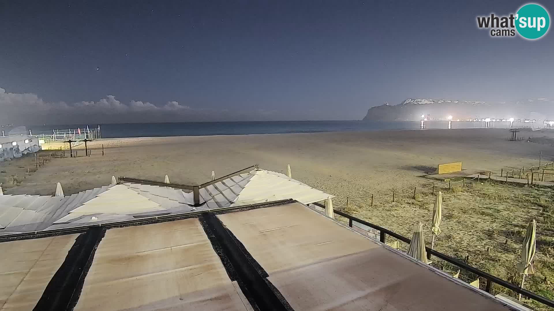 Poetto beach webcam | Cagliari | Sardinija
