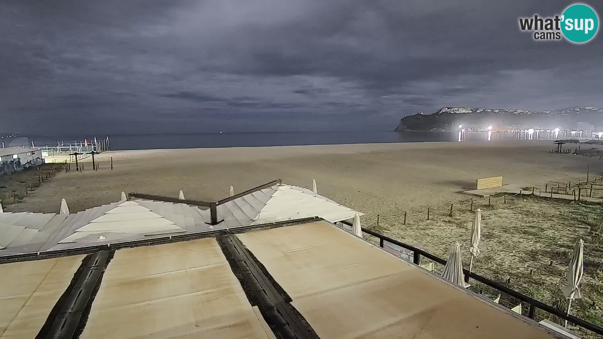 Poetto beach webcam | Cagliari | Sardinija