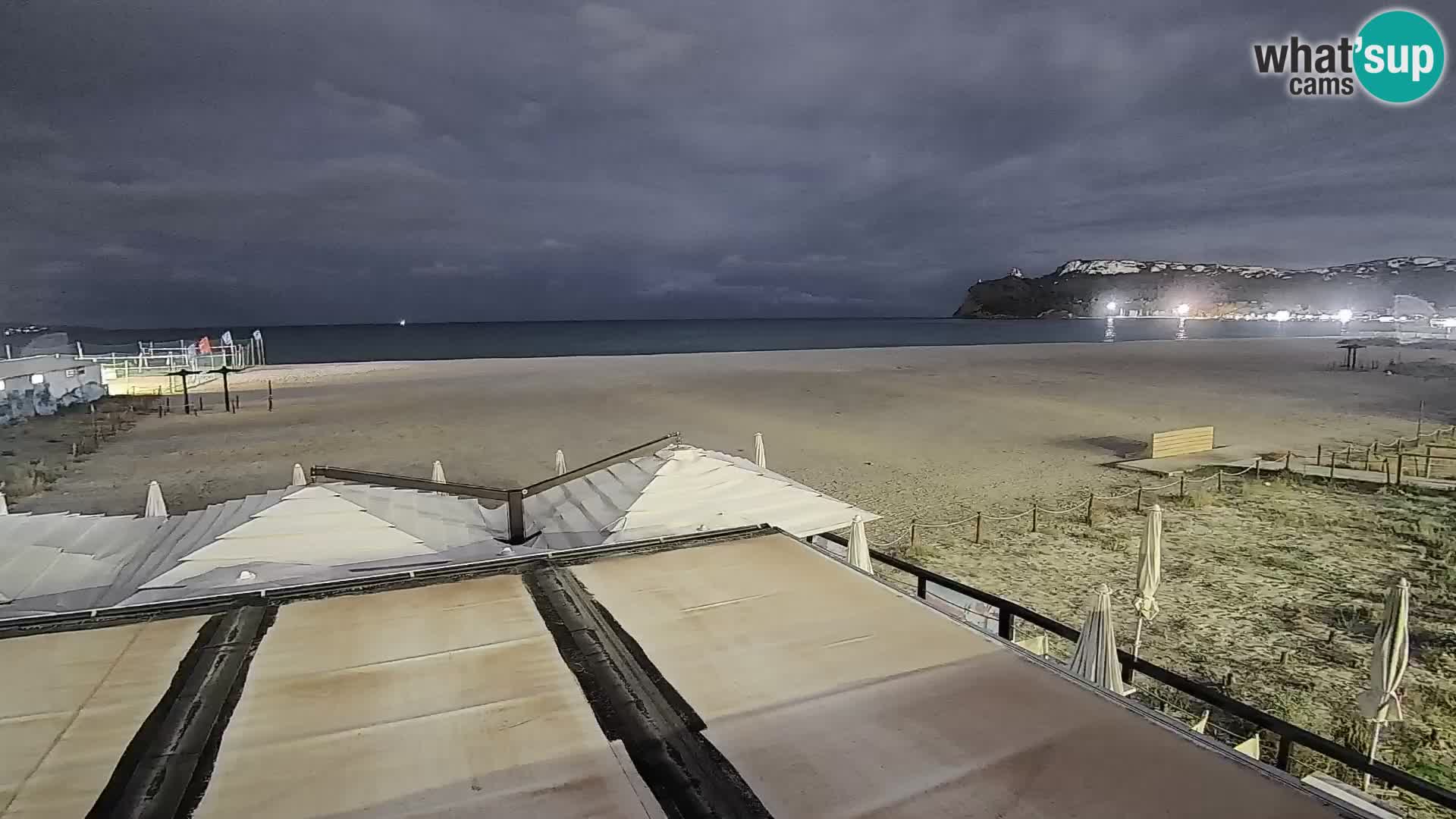 Poetto beach webcam | Cagliari | Sardinija