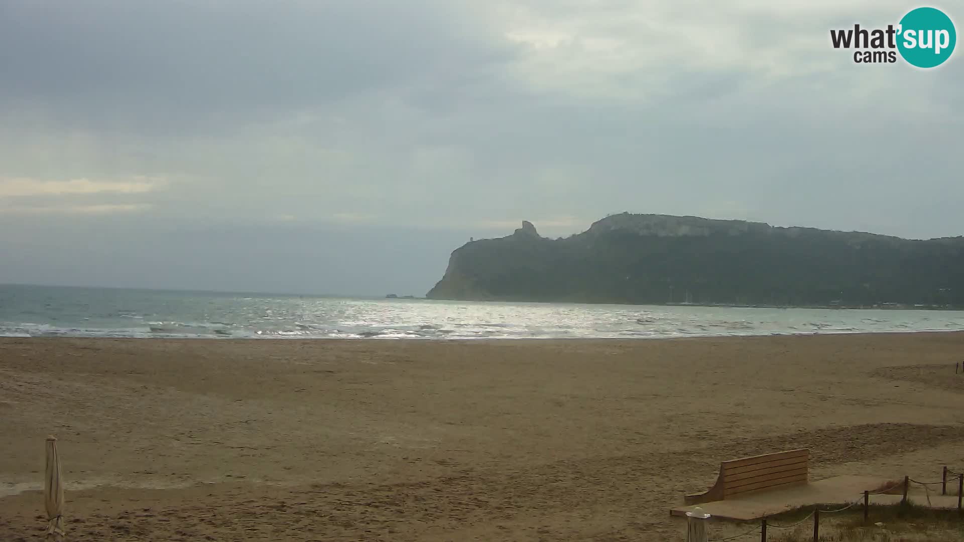 Poetto beach webcam | Cagliari | Sardinija