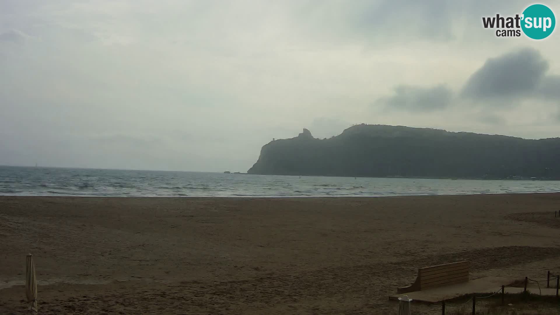 Poetto beach webcam | Cagliari | Sardinija