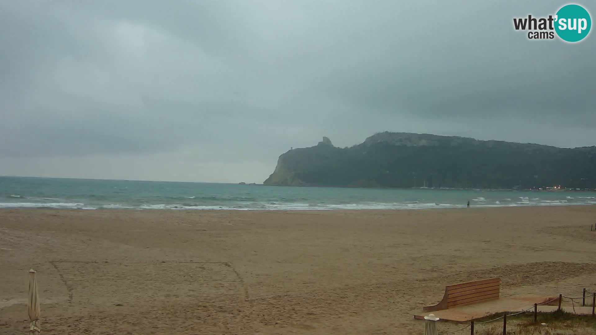 Poetto beach webcam | Cagliari | Sardinija