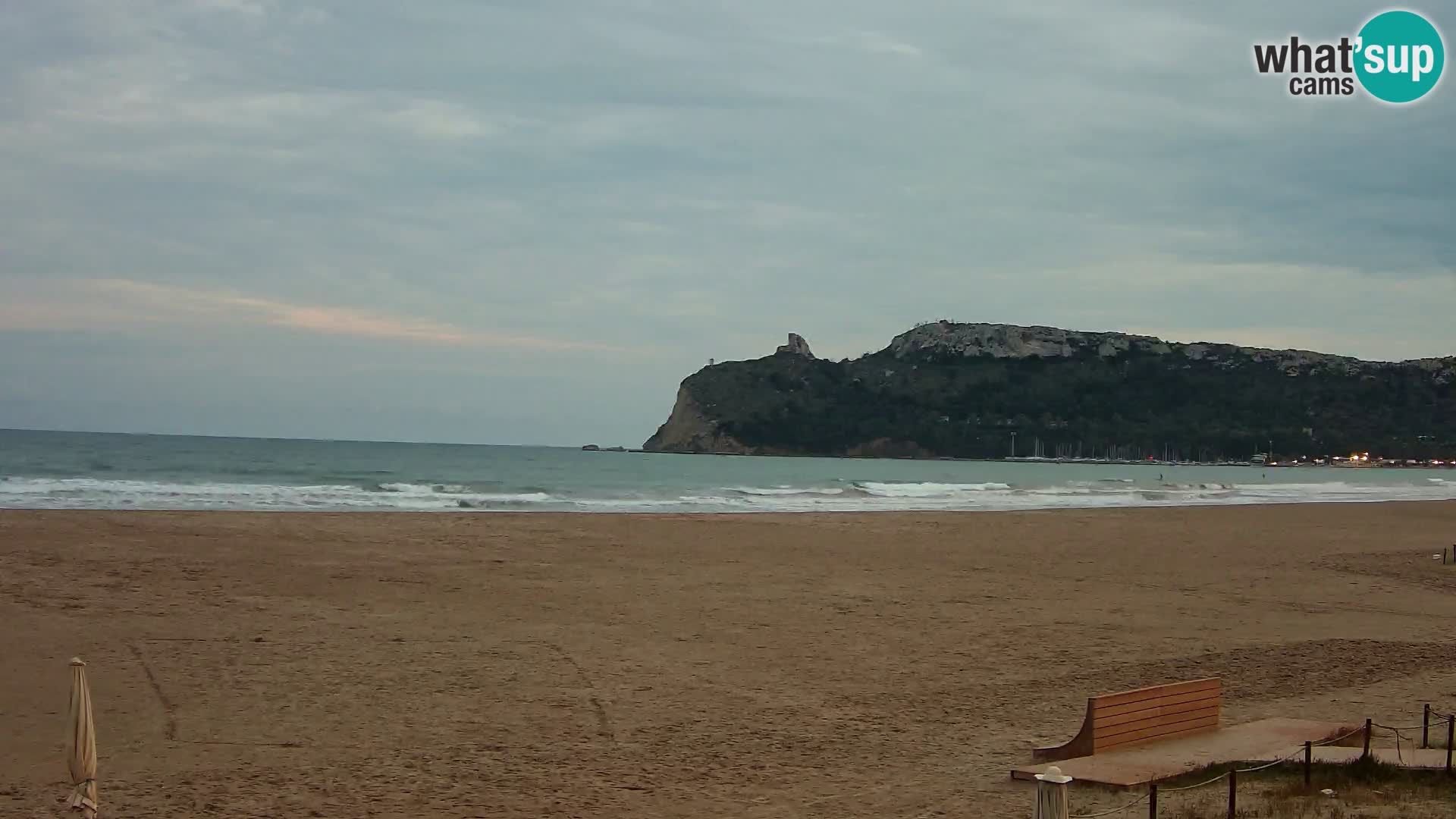 Poetto beach webcam | Cagliari | Sardinija