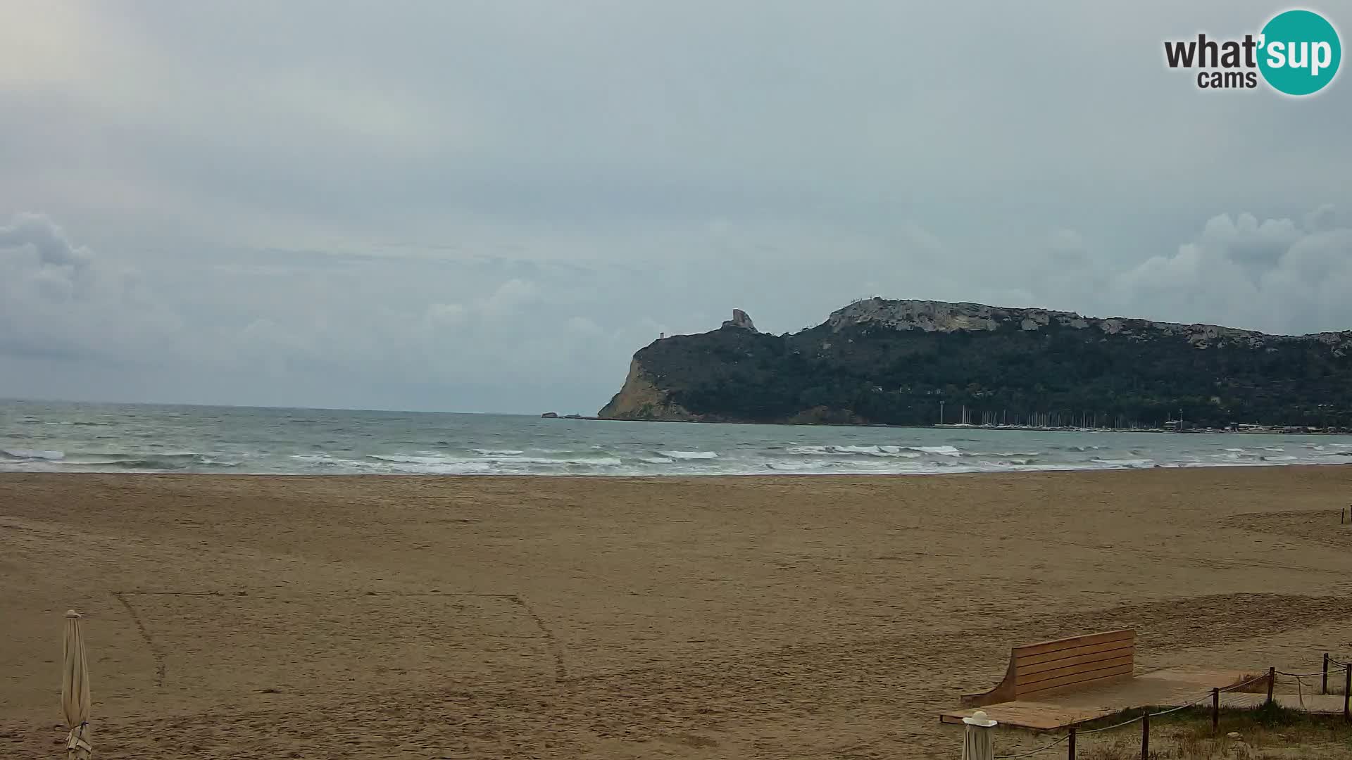 Poetto beach webcam | Cagliari | Sardinija