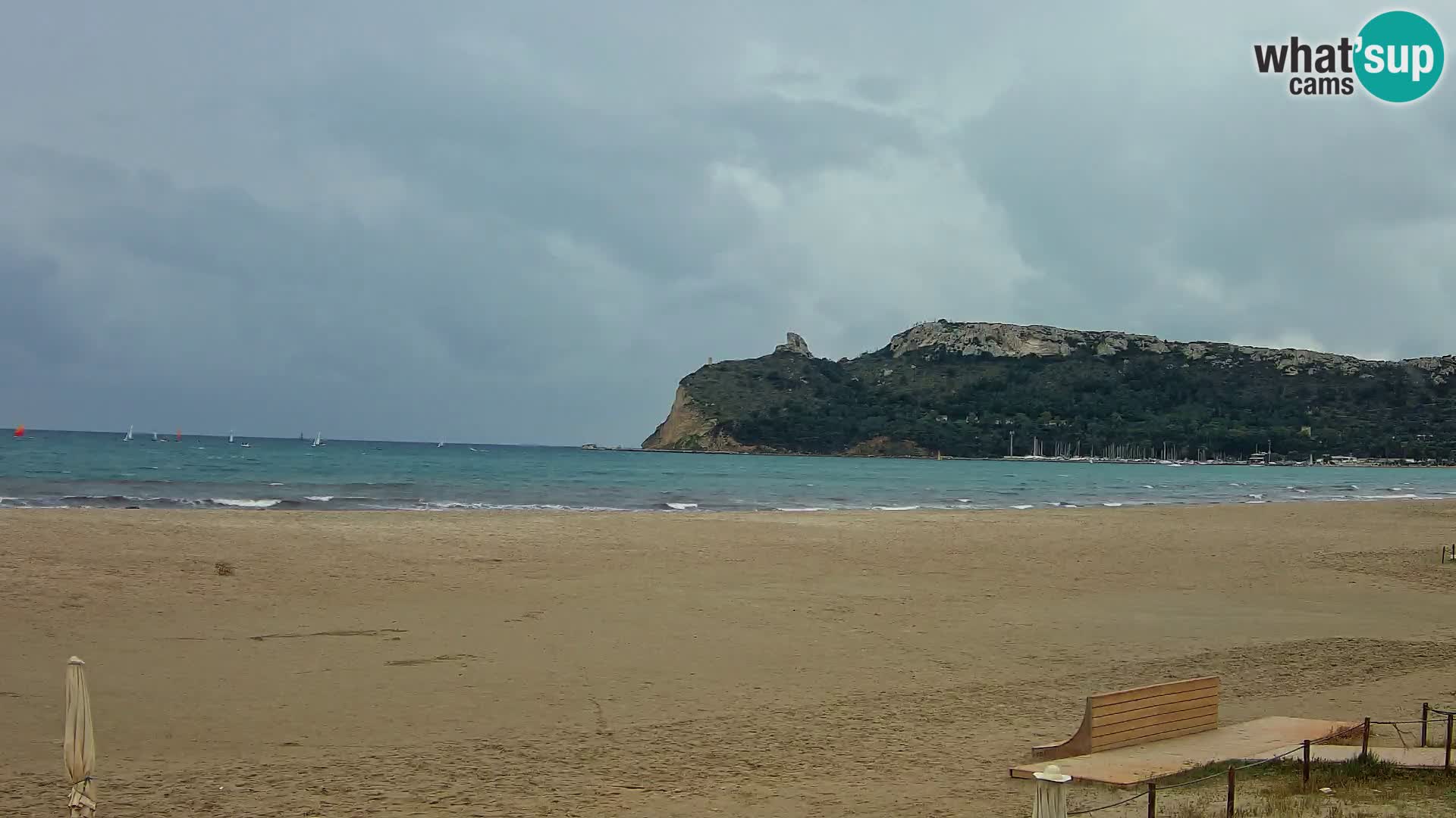 Poetto beach webcam | Cagliari | Sardinija