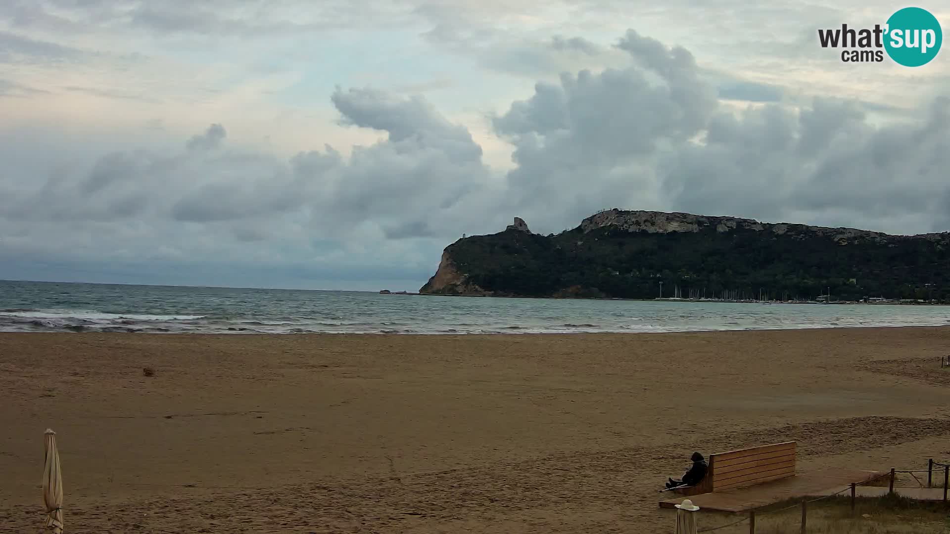 Poetto beach webcam | Cagliari | Sardinija