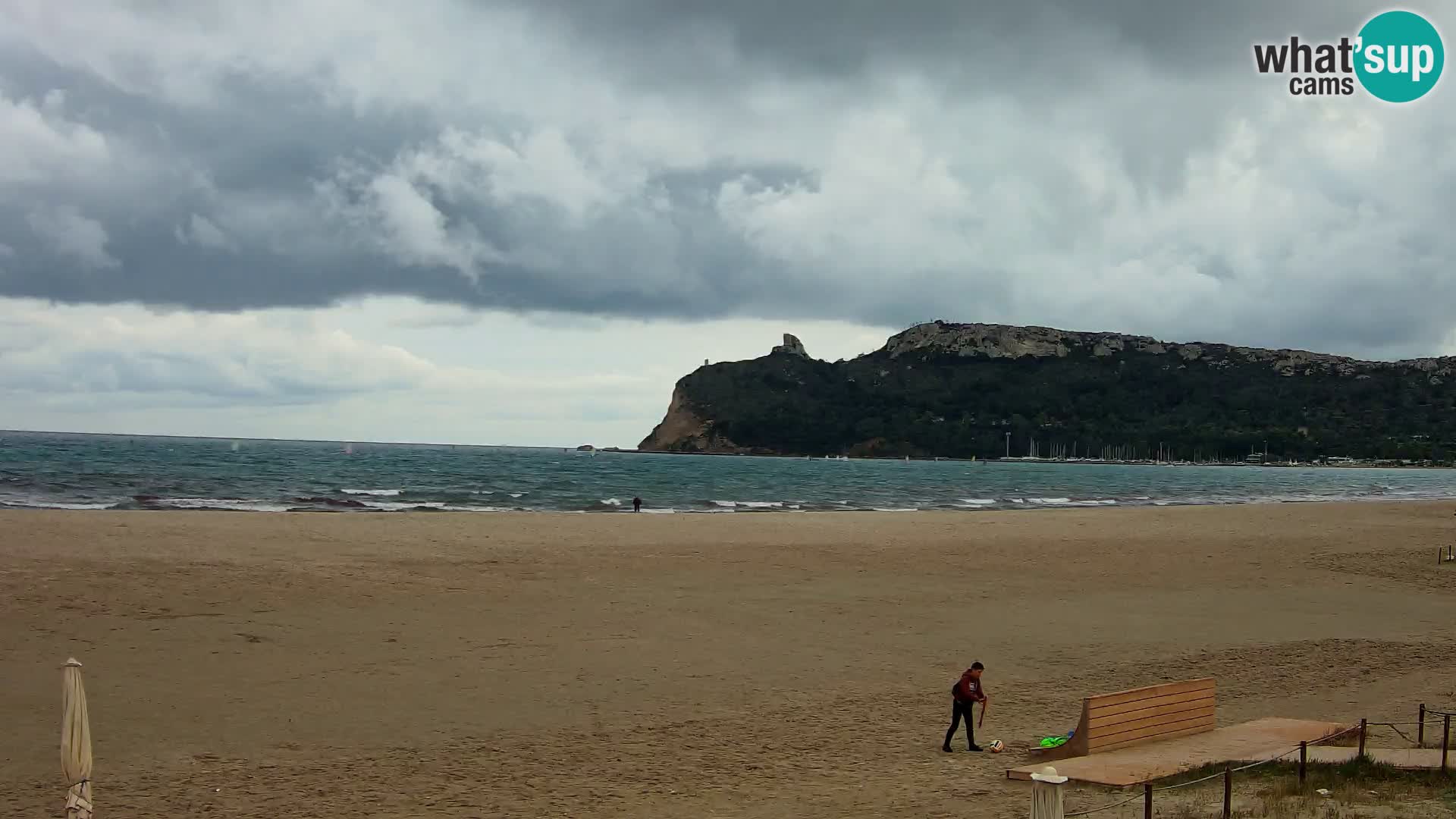 Poetto beach webcam | Cagliari | Sardinija