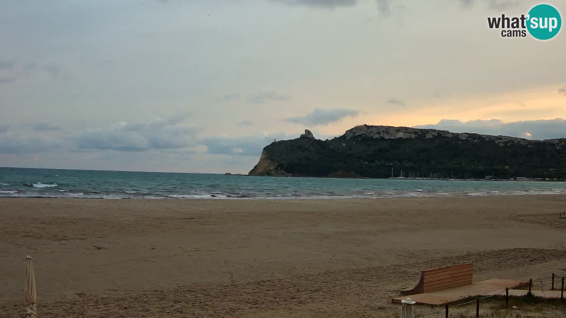 Poetto beach webcam | Cagliari | Sardinija