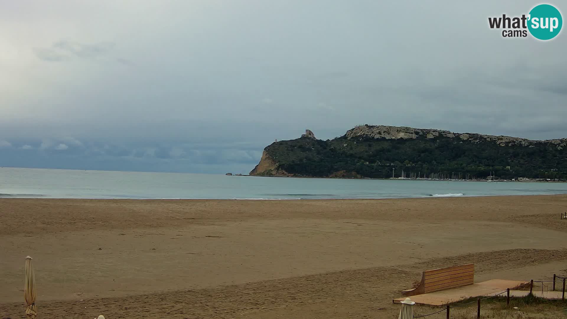 Poetto beach webcam | Cagliari | Sardinija