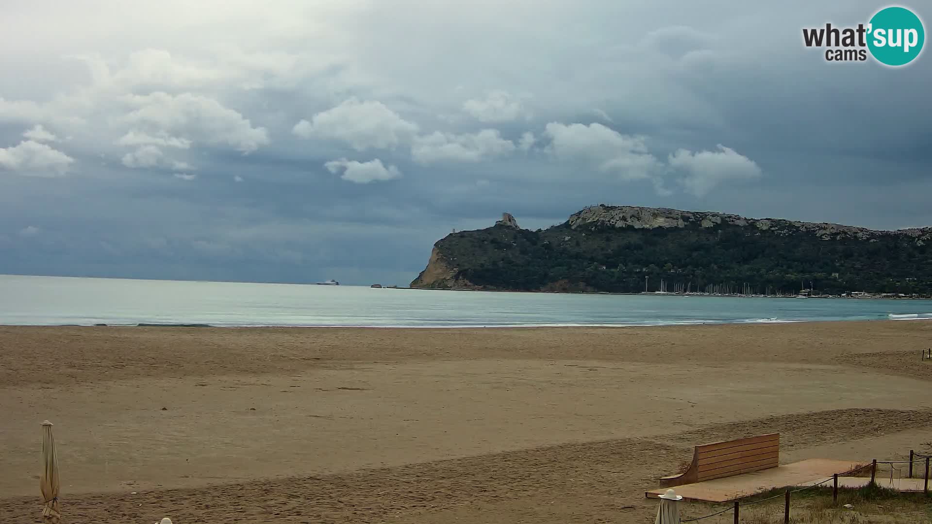 Poetto beach webcam | Cagliari | Sardinija