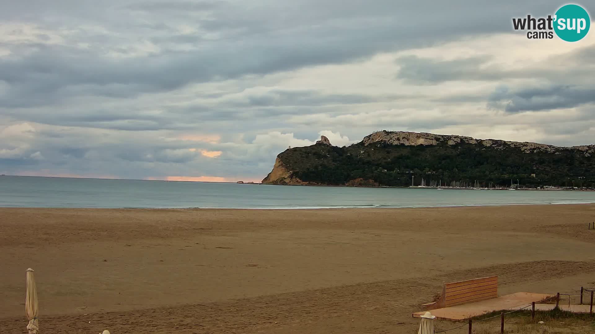 Poetto beach webcam | Cagliari | Sardinija