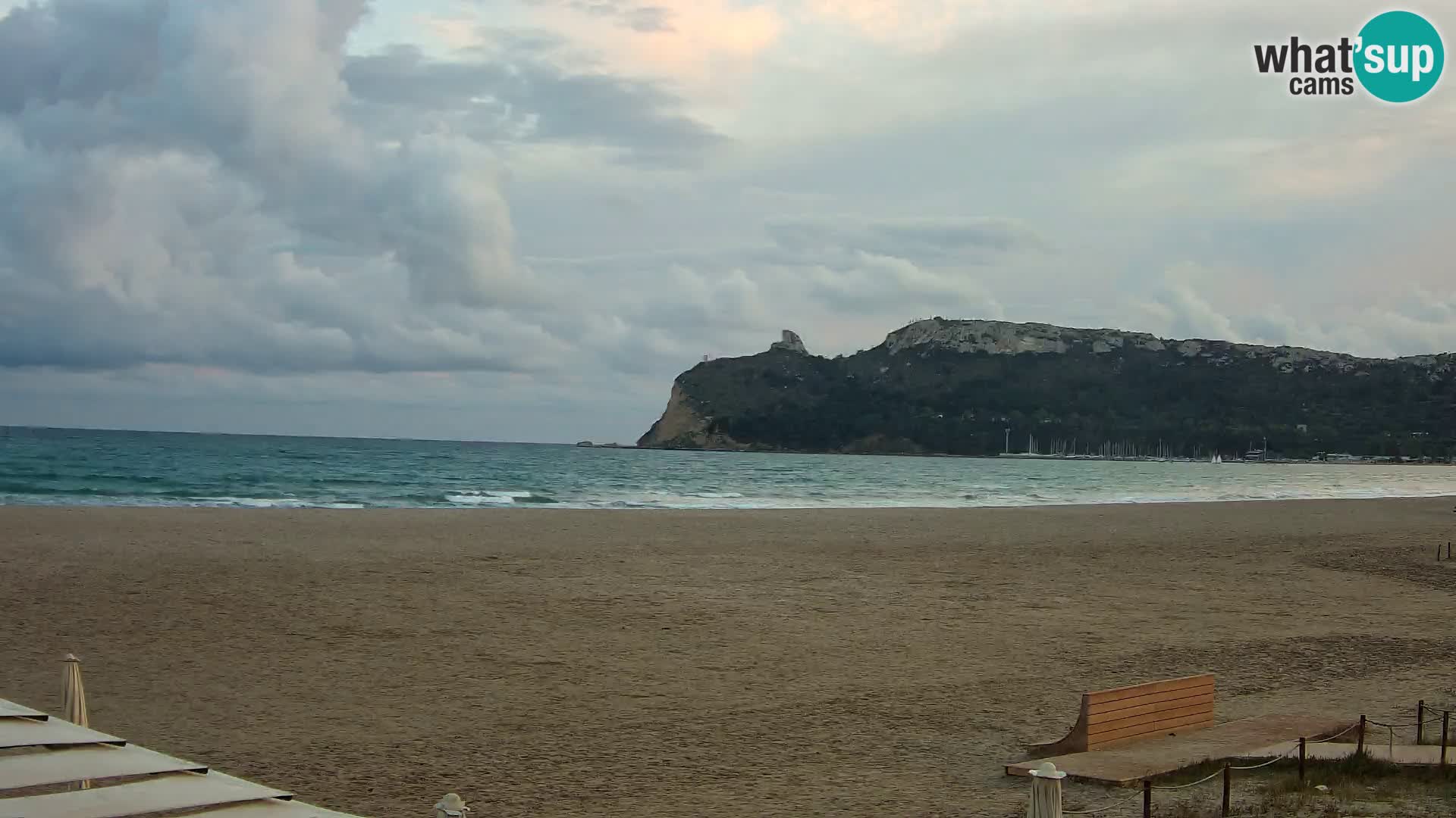 Poetto beach webcam | Cagliari | Sardinija