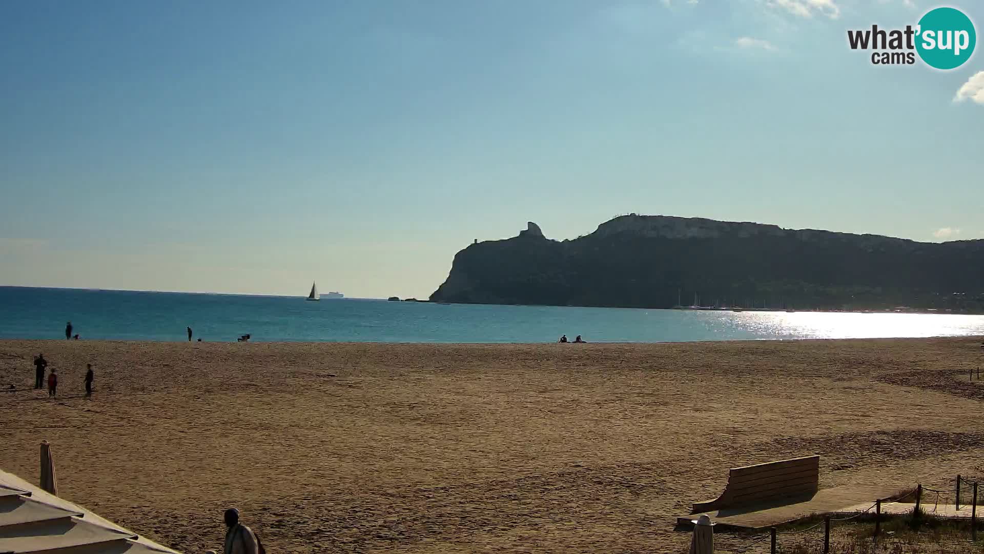 Poetto beach webcam | Cagliari | Sardinia