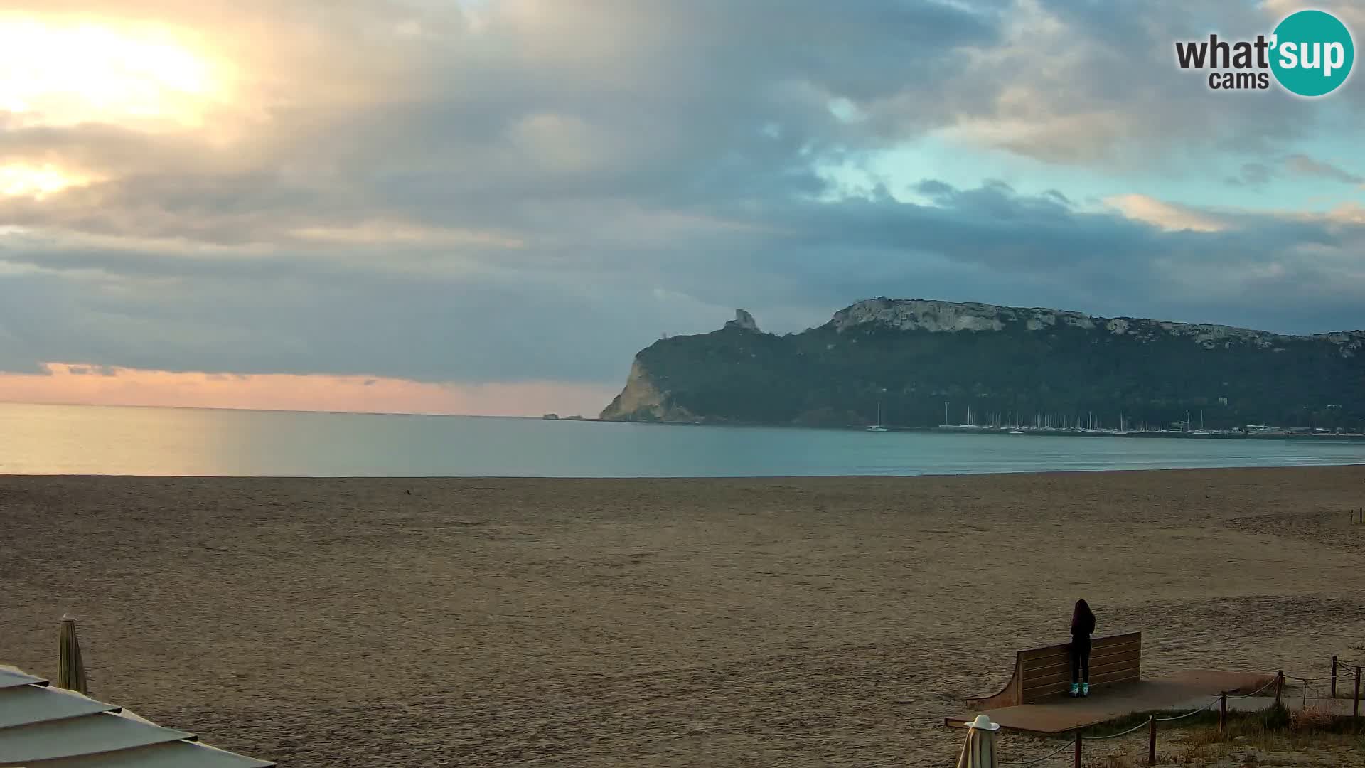 Poetto beach webcam | Cagliari | Sardinija