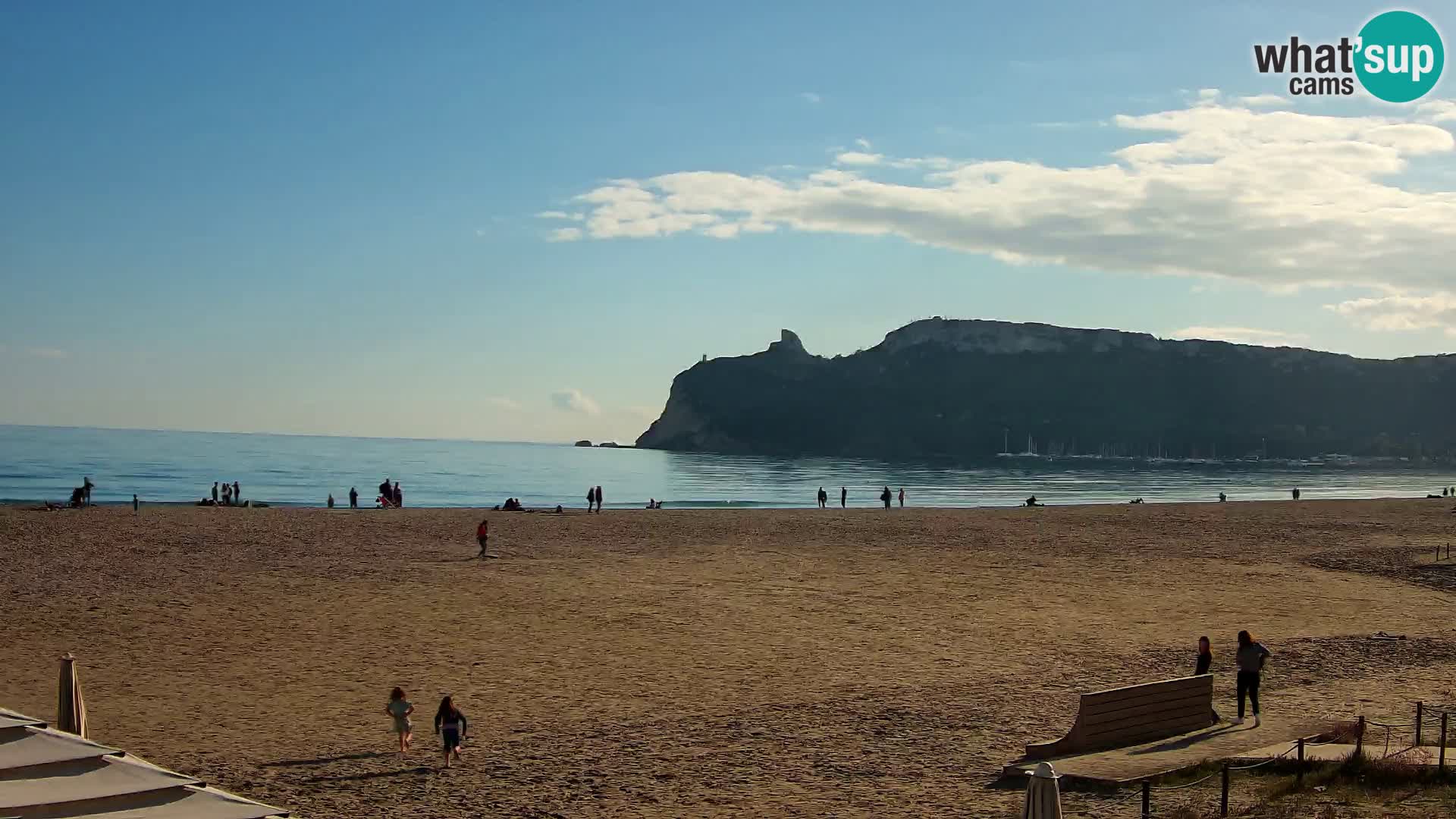 Poetto beach webcam | Cagliari | Sardinija