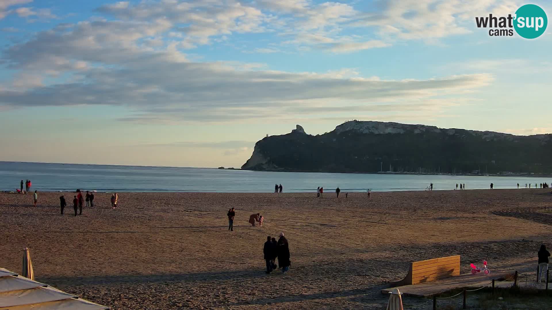 Poetto beach webcam | Cagliari | Sardinija