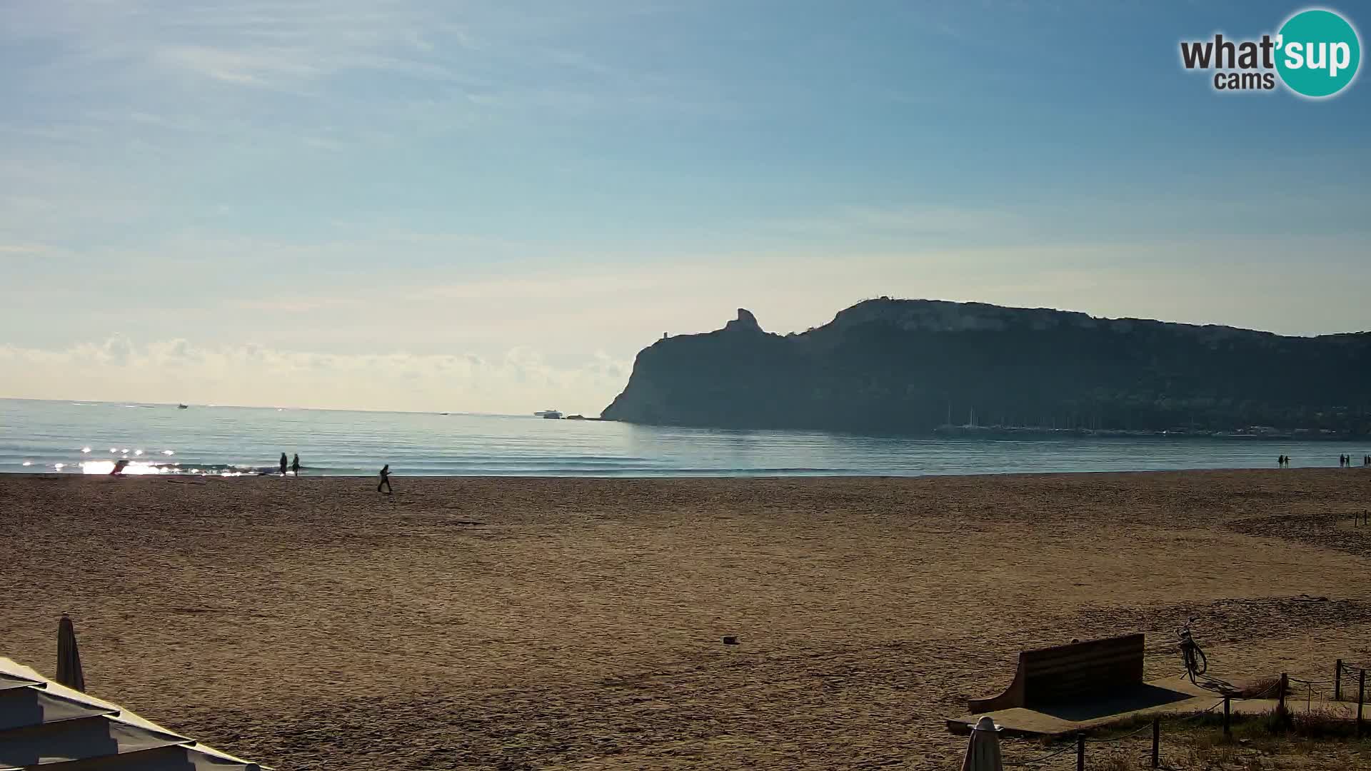 Poetto beach webcam | Cagliari | Sardinija