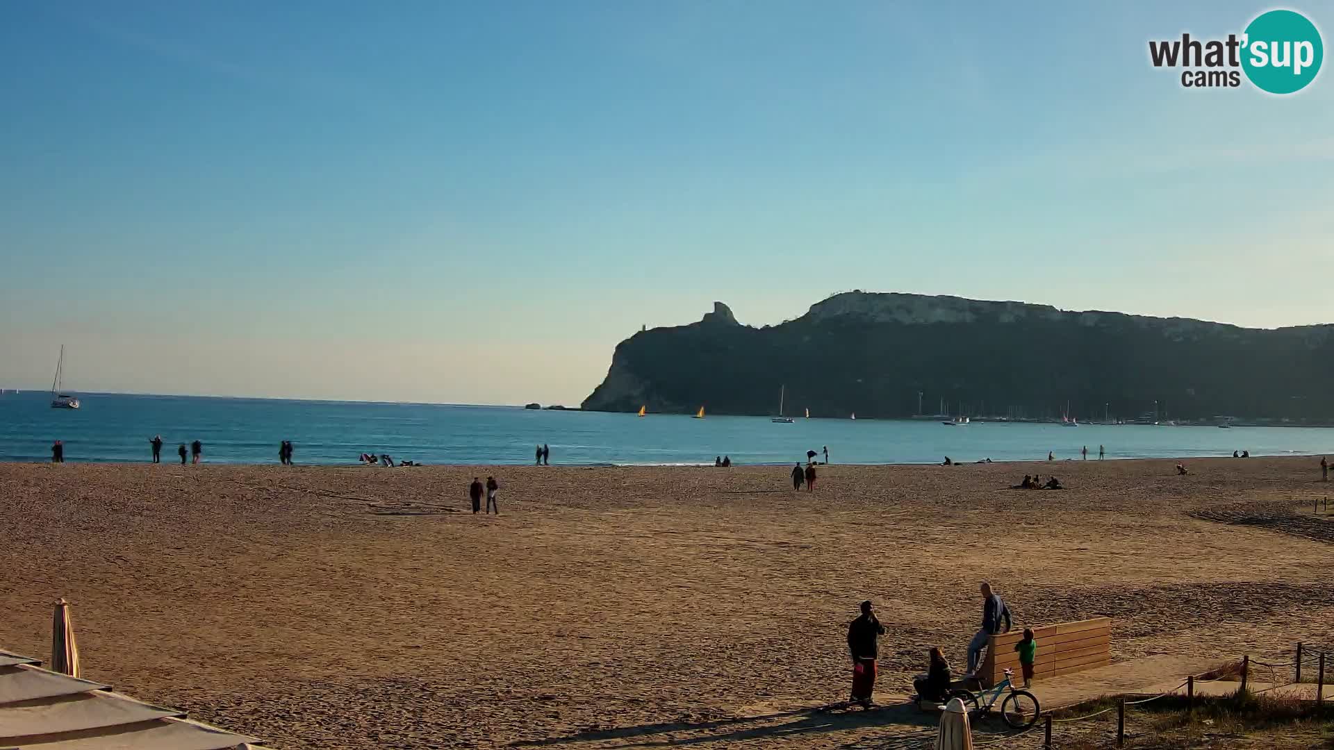 Webcam plage de Poetto | Cagliari | Sardaigne