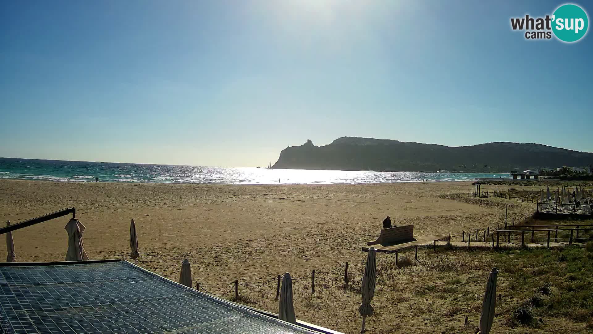 Poetto beach webcam | Cagliari | Sardinija