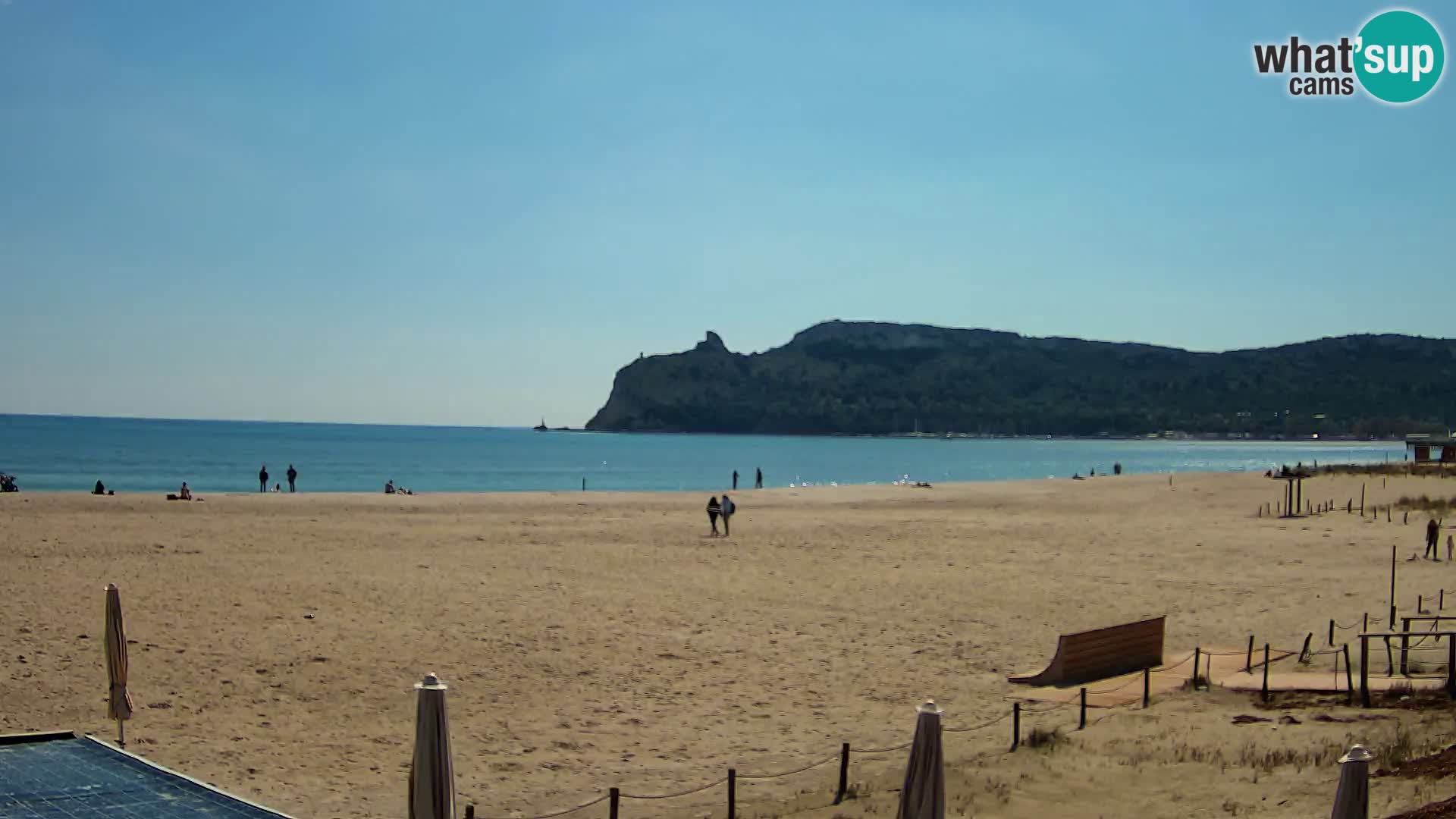 Poetto beach webcam | Cagliari | Sardinija