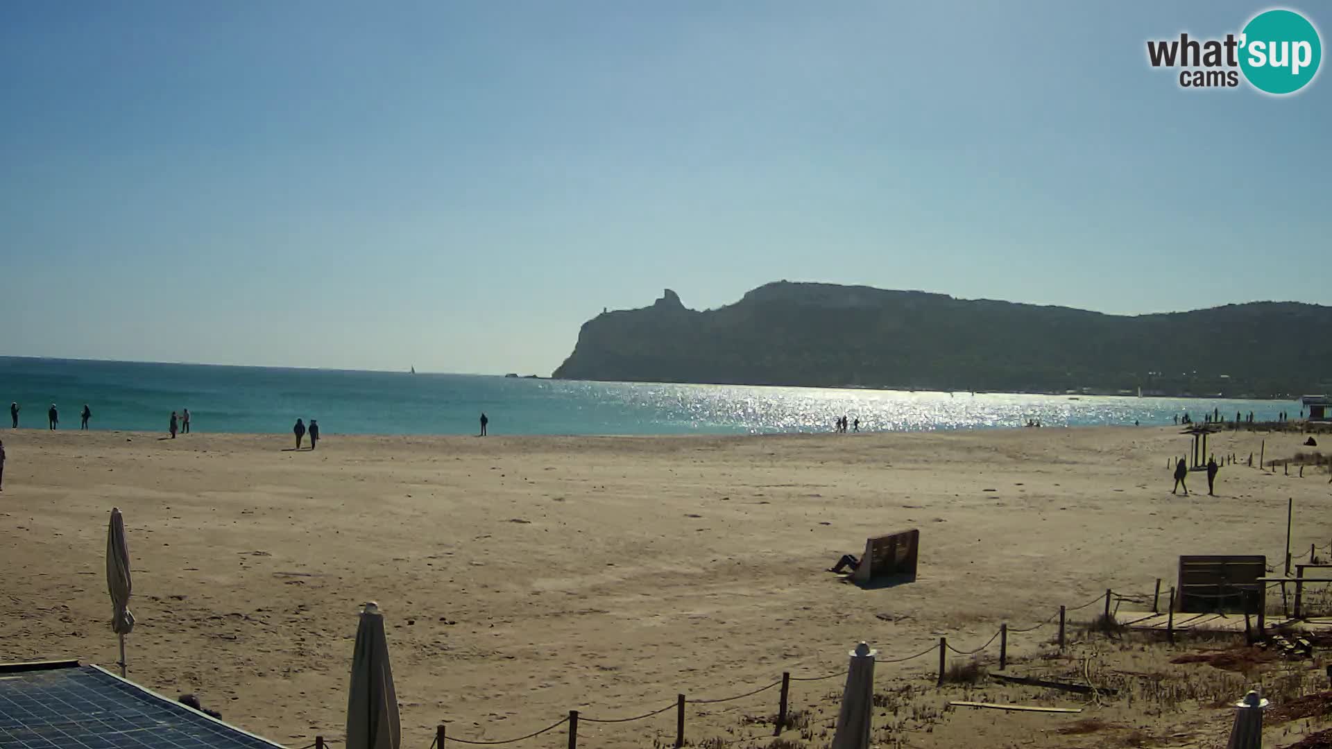 Poetto beach webcam | Cagliari | Sardinija