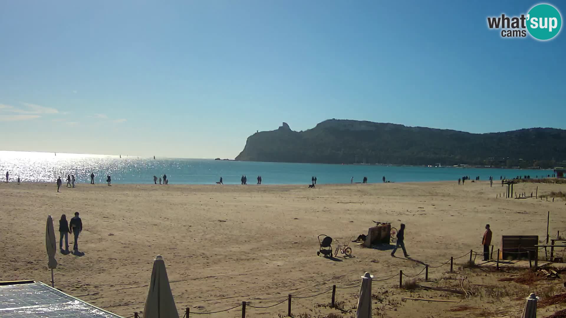 Poetto beach webcam | Cagliari | Sardinija