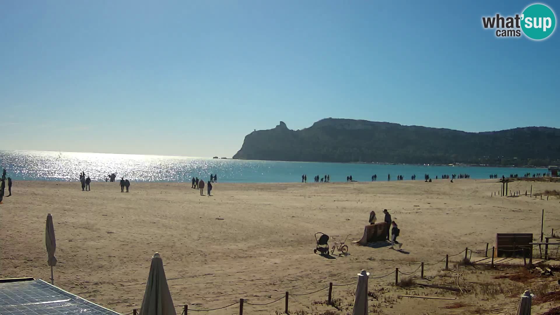 Poetto beach webcam | Cagliari | Sardinija