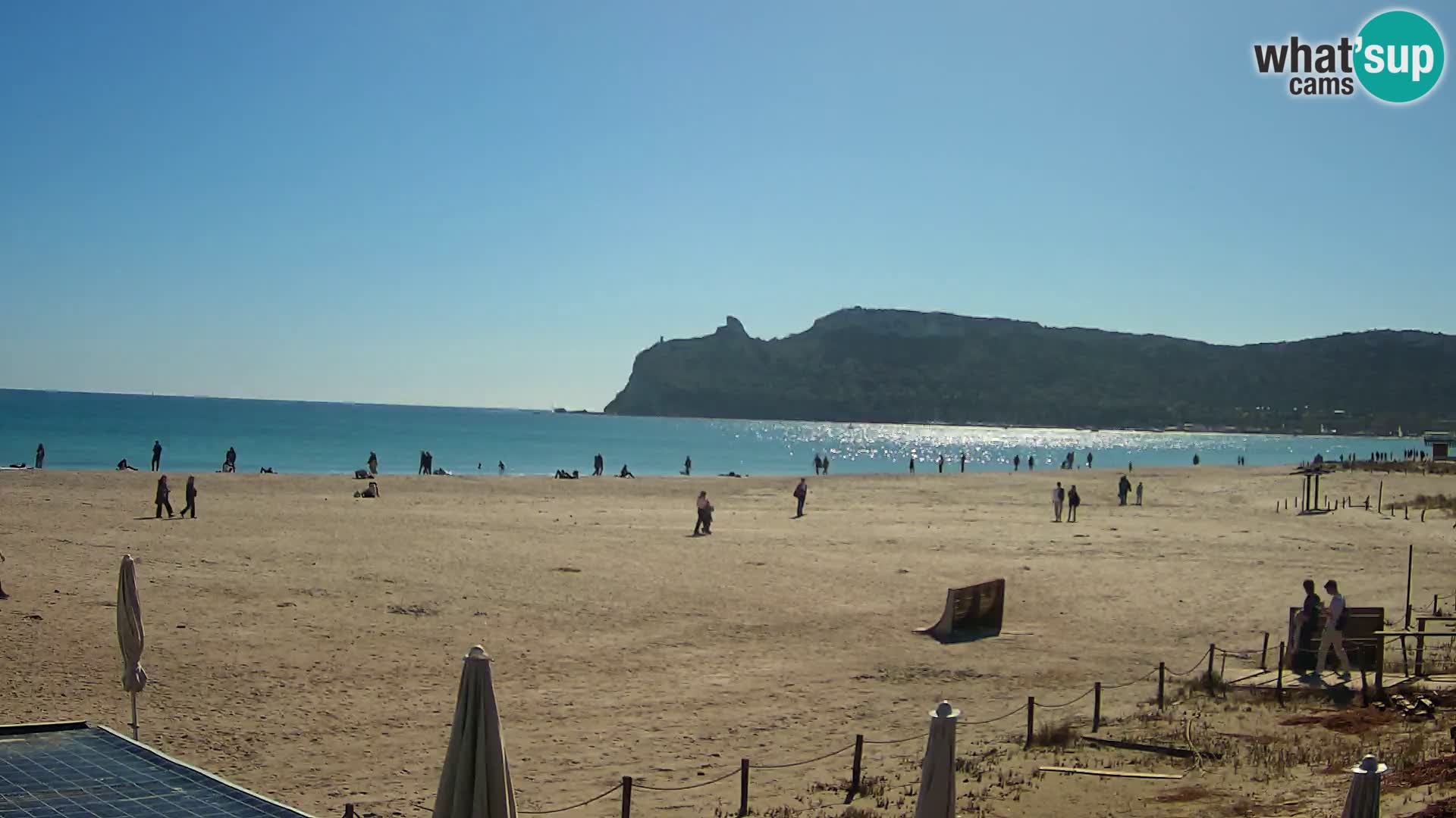 Webcam plage de Poetto | Cagliari | Sardaigne